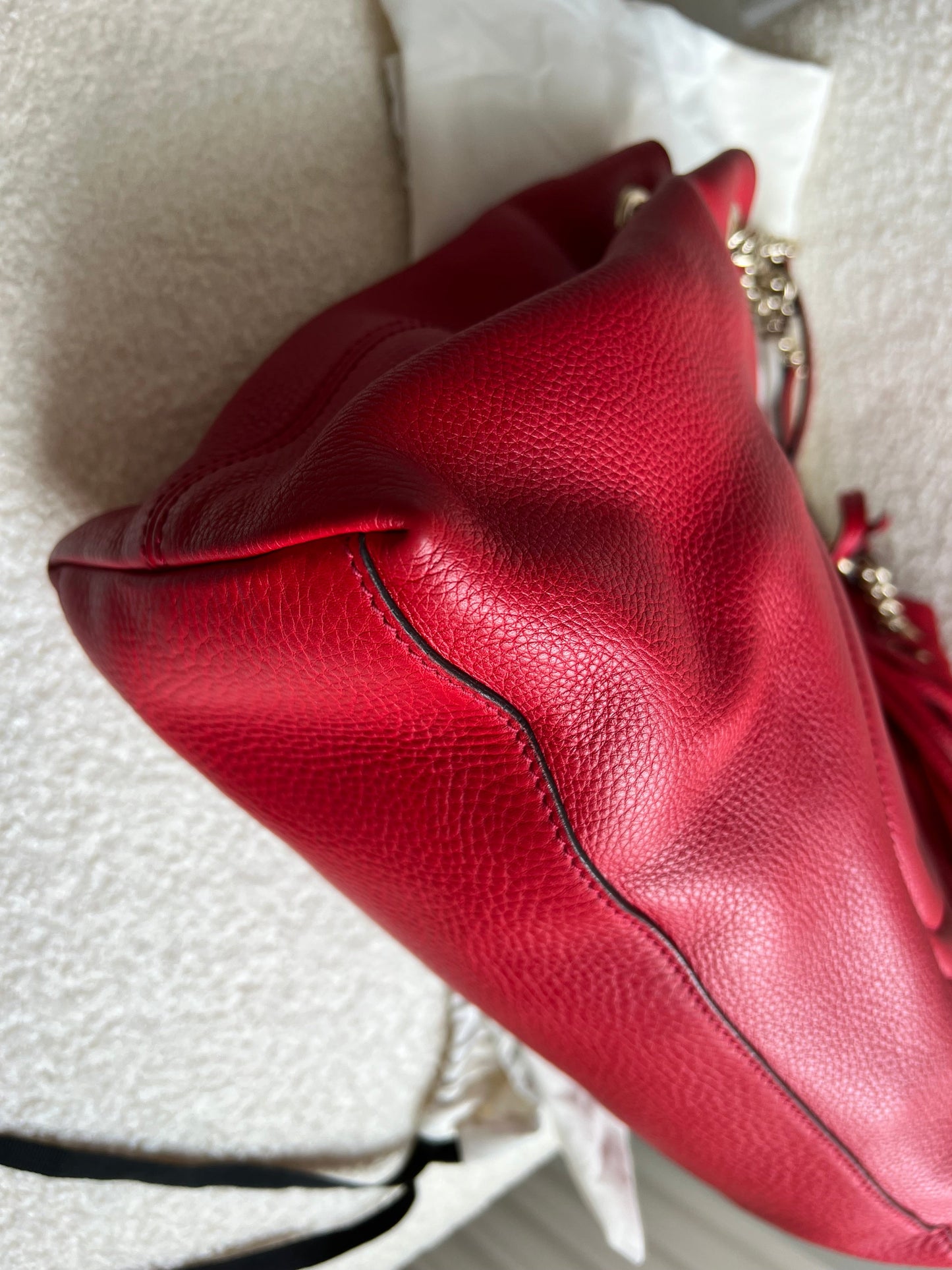 Gucci Red Soho Chain Tote (RRP £1350)