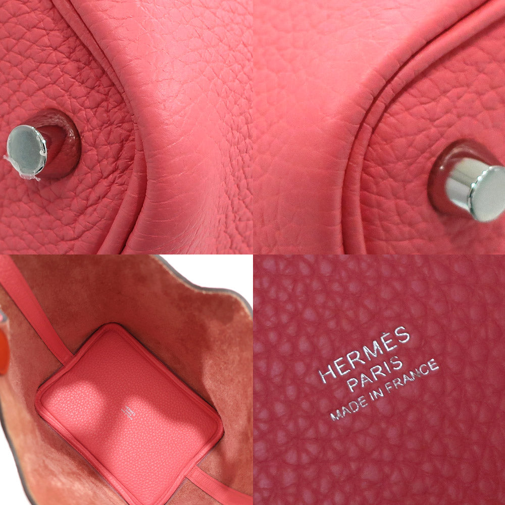 Hermes Handbag Picotin Lock Picotin Lock PM 18 Acres Rose Azare/Telbattu SV G   Clemence/ Y Shape 2020  Women Bag Box