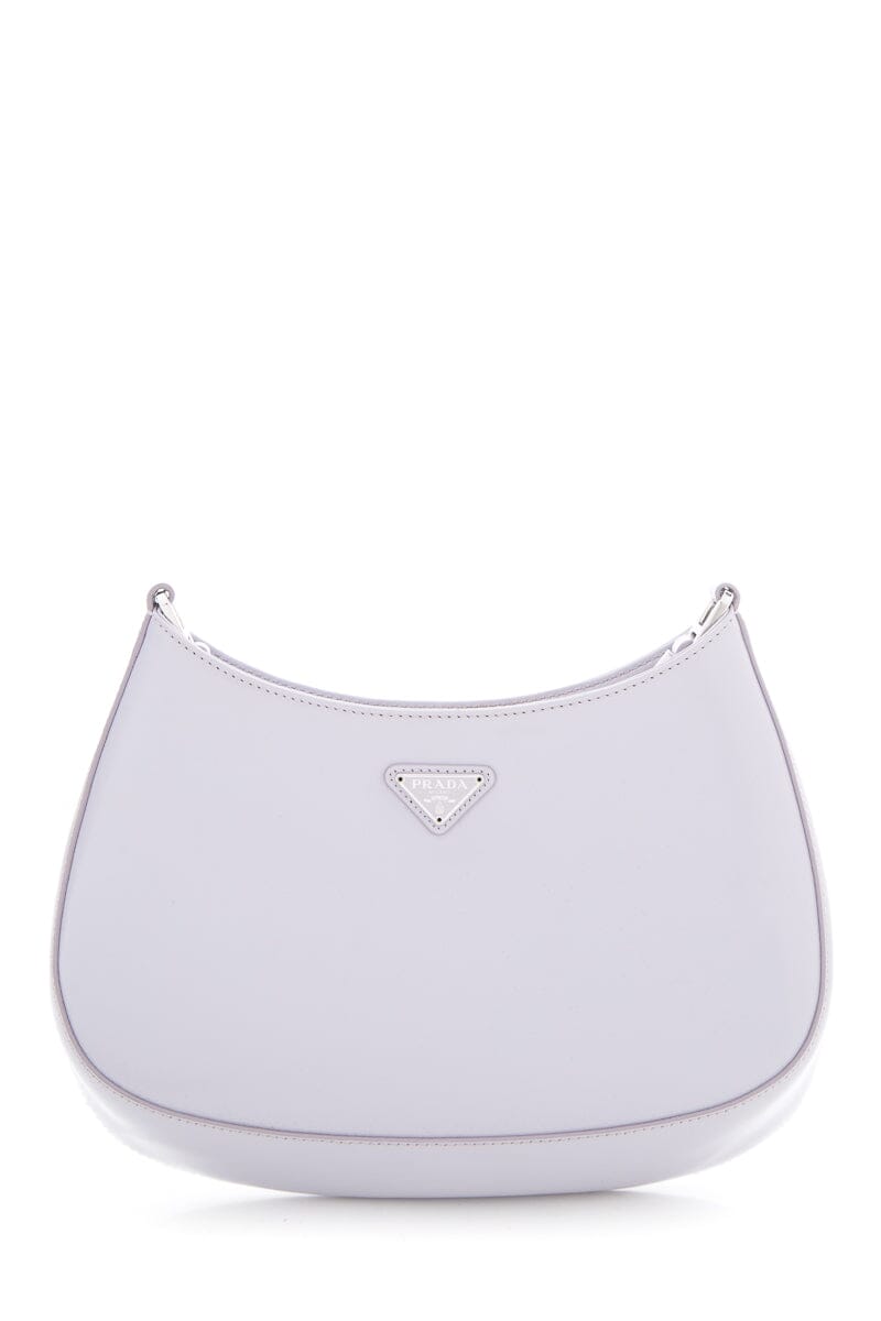 Prada Lilac Cleo Brushed Leather Handbag