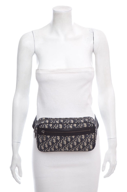 Dior Blue Oblique Jacquard Waist Bag