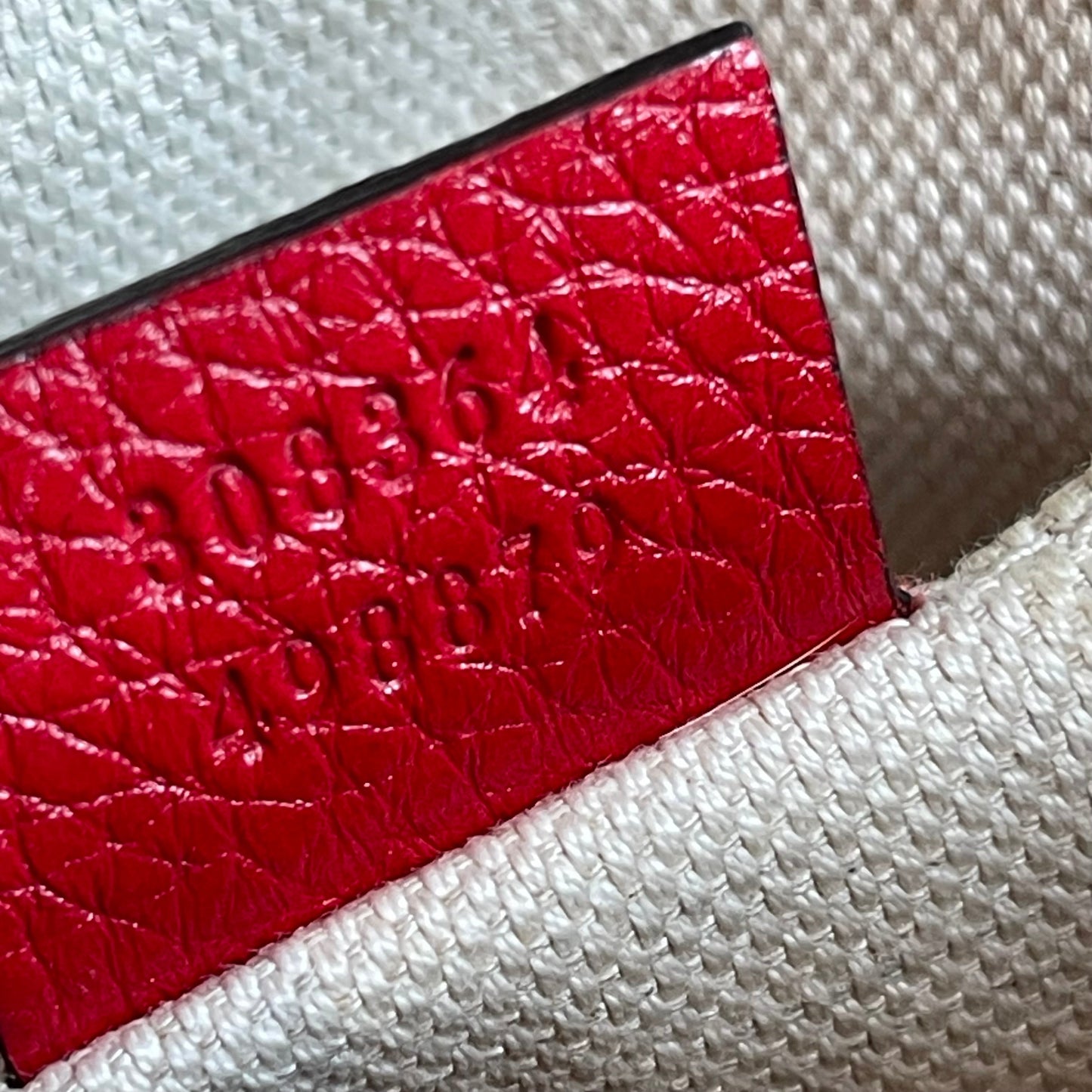 GUCCI Red Leather Soho Crossbody