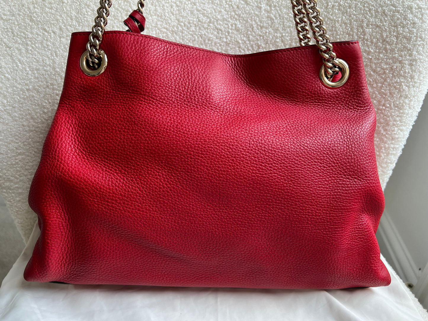 Gucci Red Soho Chain Tote (RRP £1350)