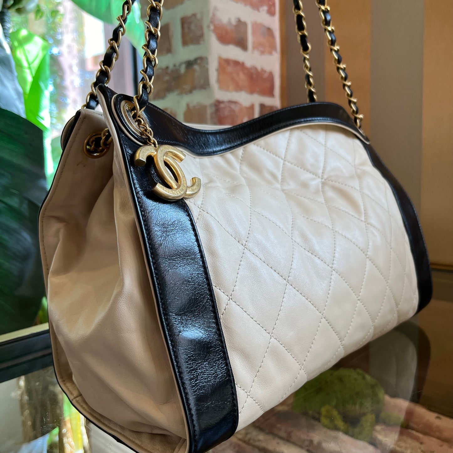 CHANEL In the Mix Charm Quilted Leather Tote ADI1073