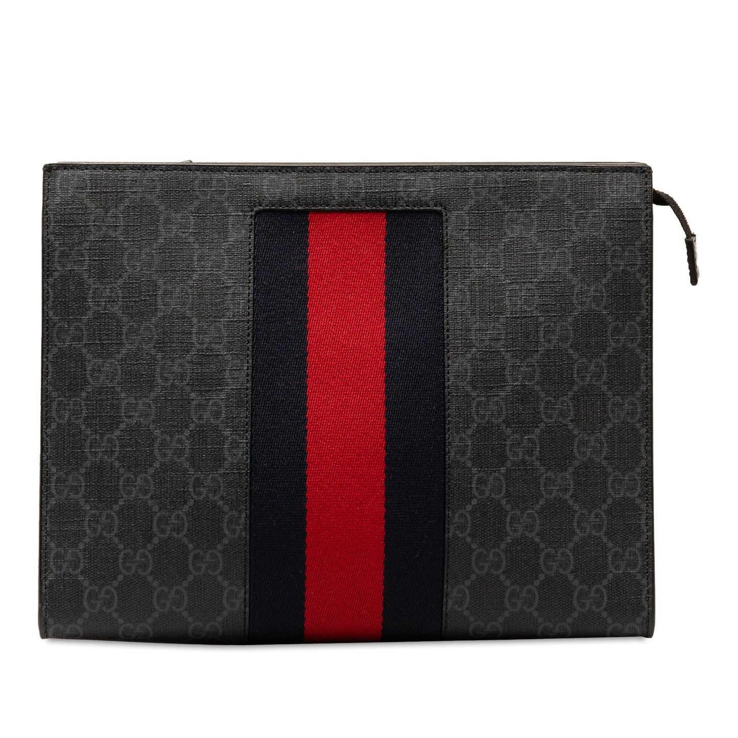 Gucci Web Clutch Black GG Supreme