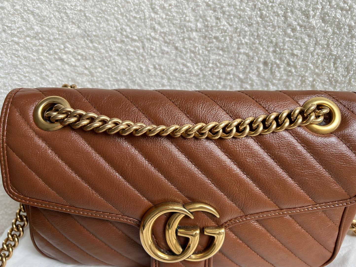 Gucci GG Brown Marmont Small Shoulder Bag (RRP £1800)