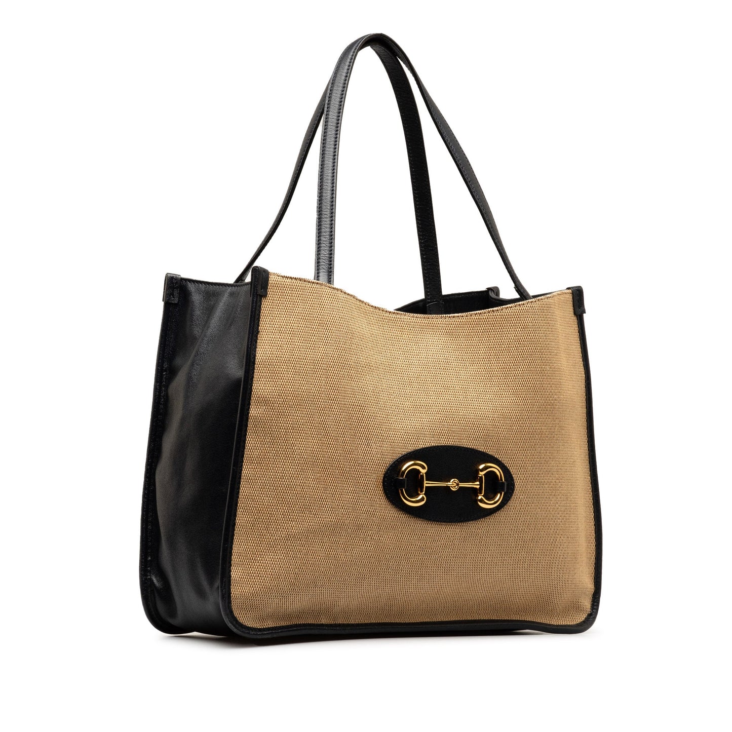 Gucci Horsebit 1955 Tote Bag Brown Canvas