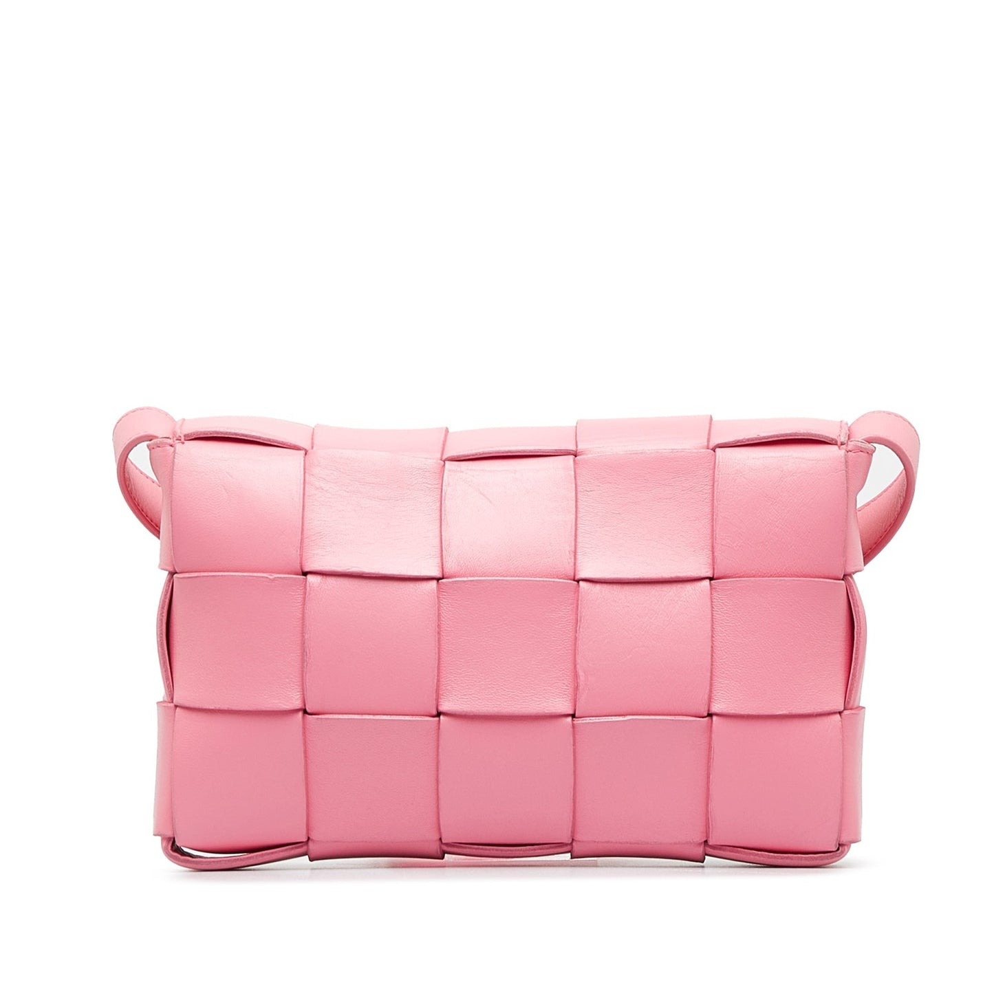 Bottega Veneta Cassette Pink Intrecciato