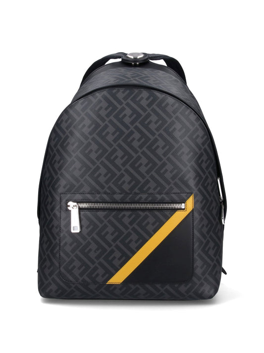 Fendi Men Medium Backpack With Nail "Diagonal"