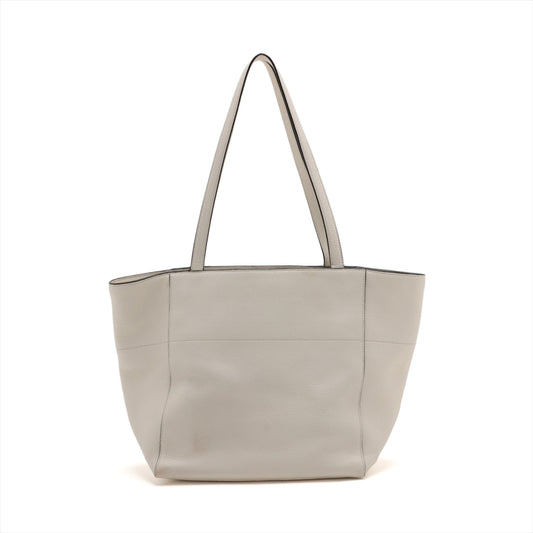 Prada Vitello Phenix Leather Tote Bag Bianco