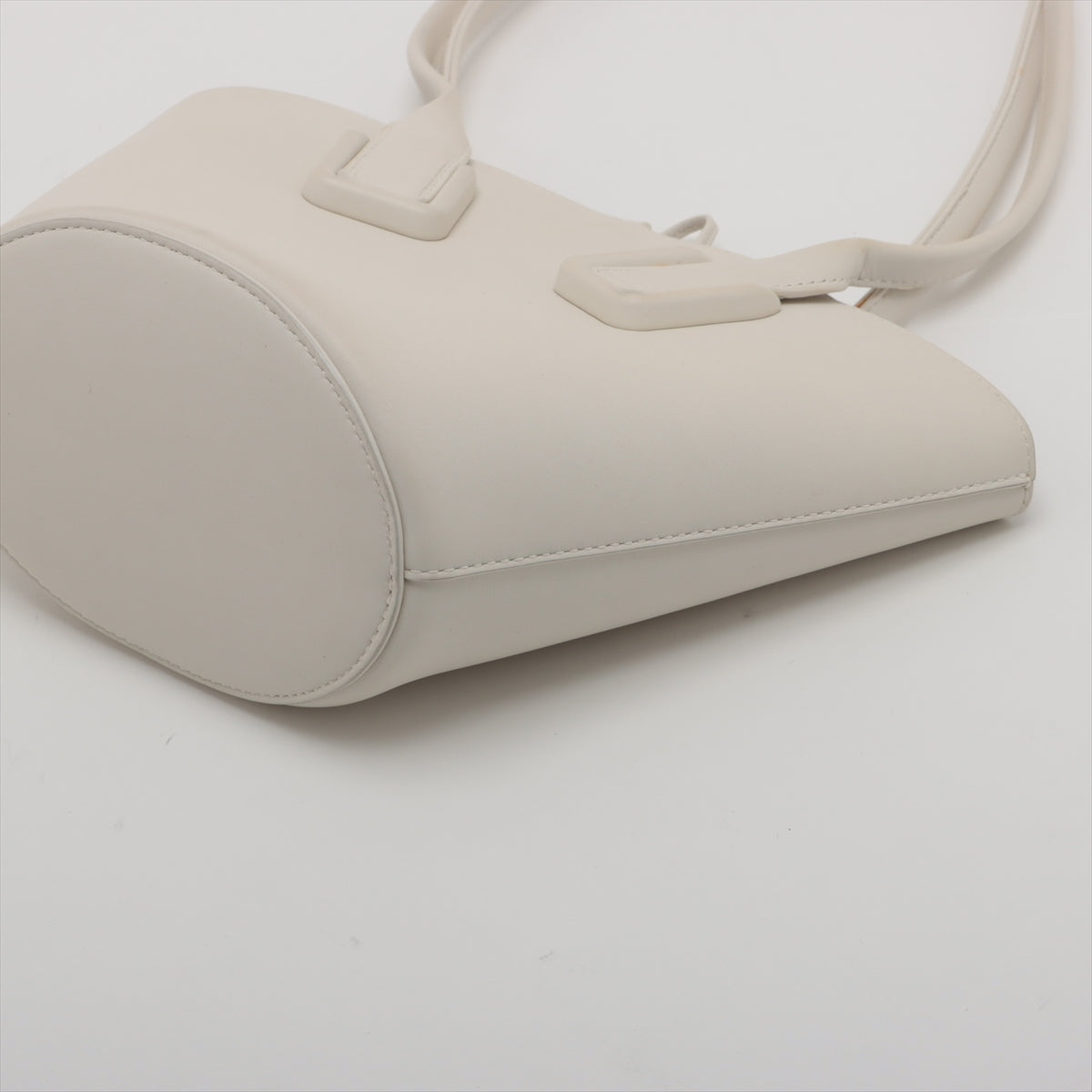 Bottega Veneta Small Basket Shoulder Bag White