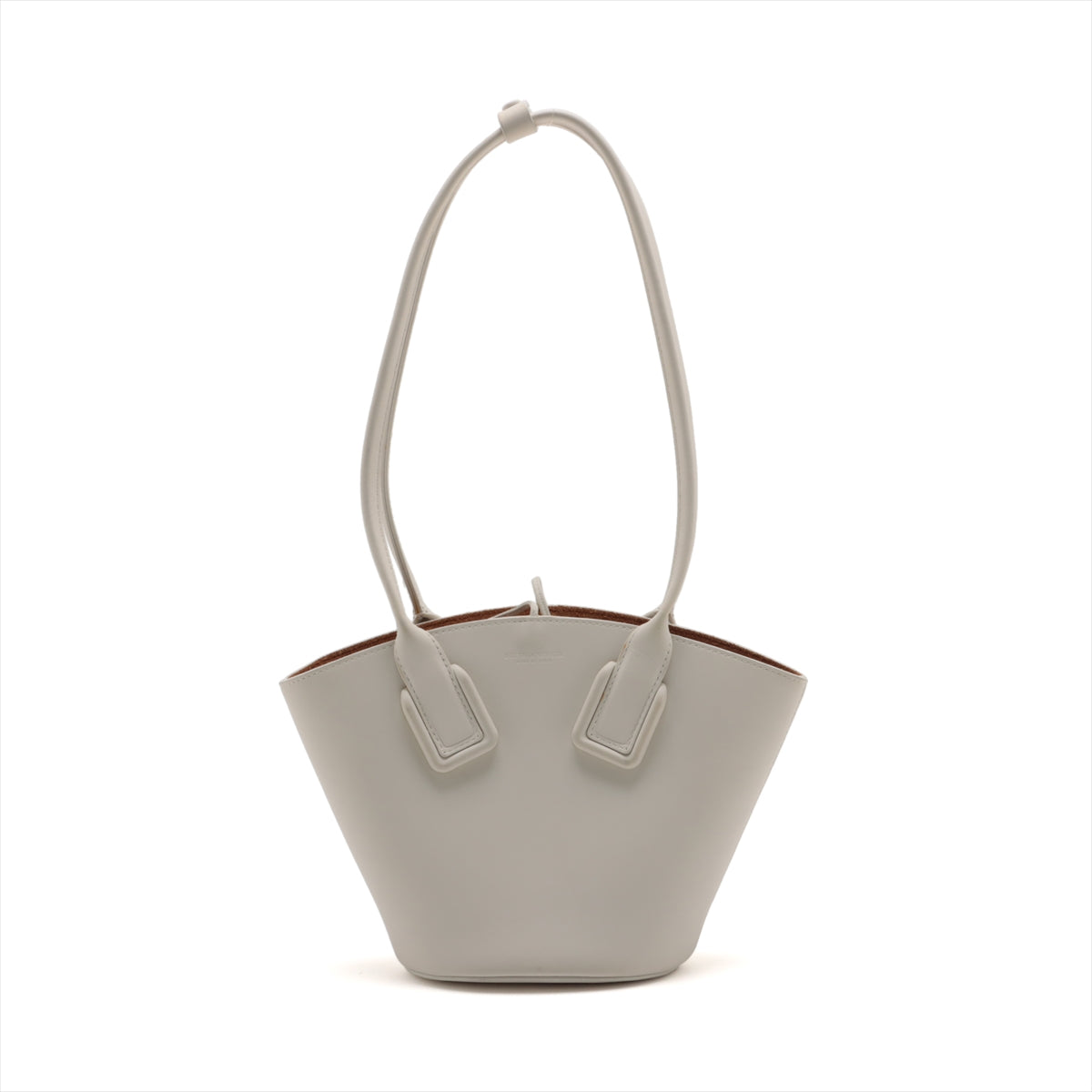 Bottega Veneta Small Basket Shoulder Bag White