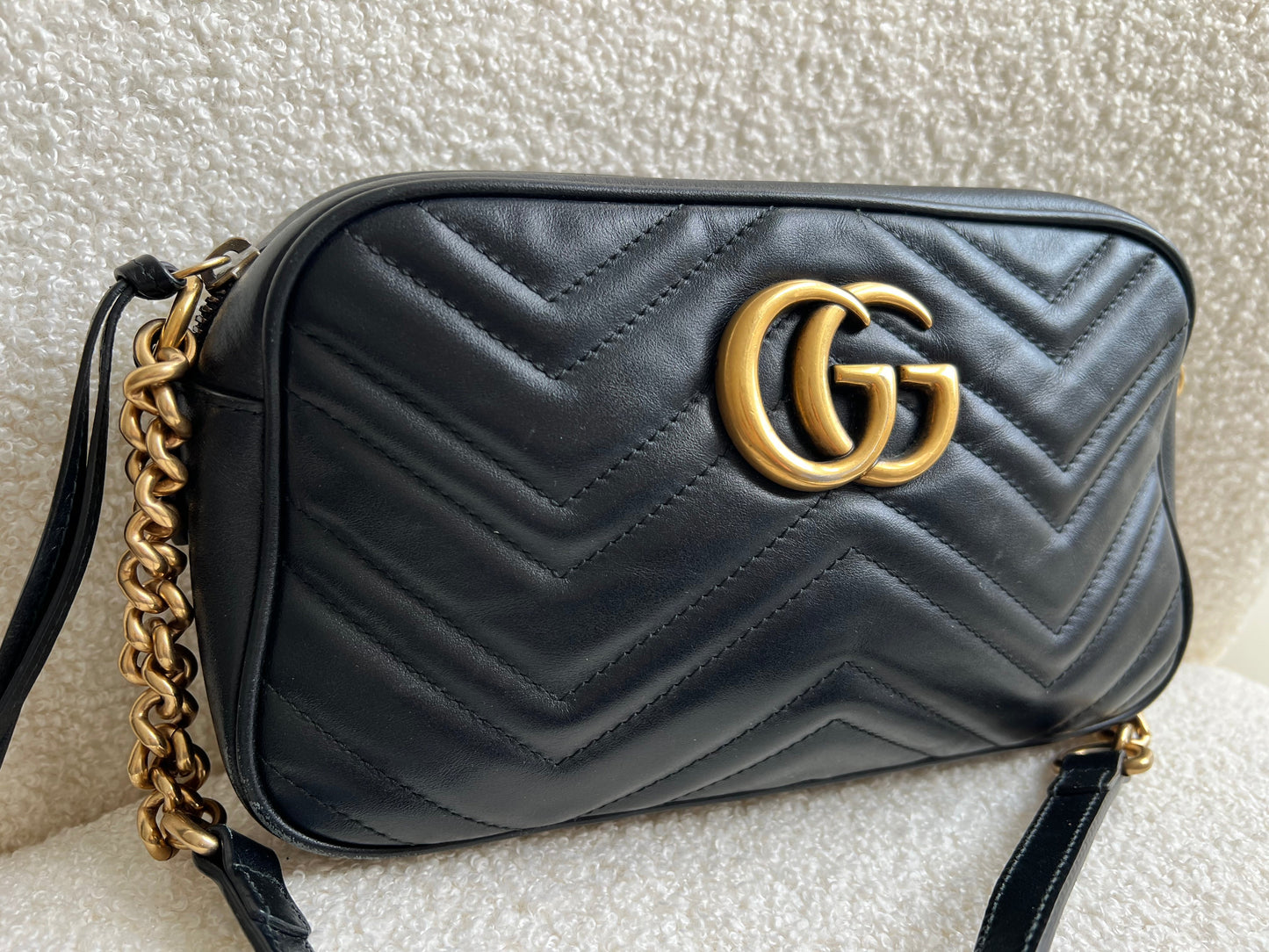 Gucci GG Black Marmont Small Shoulder Bag (RRP £1340)