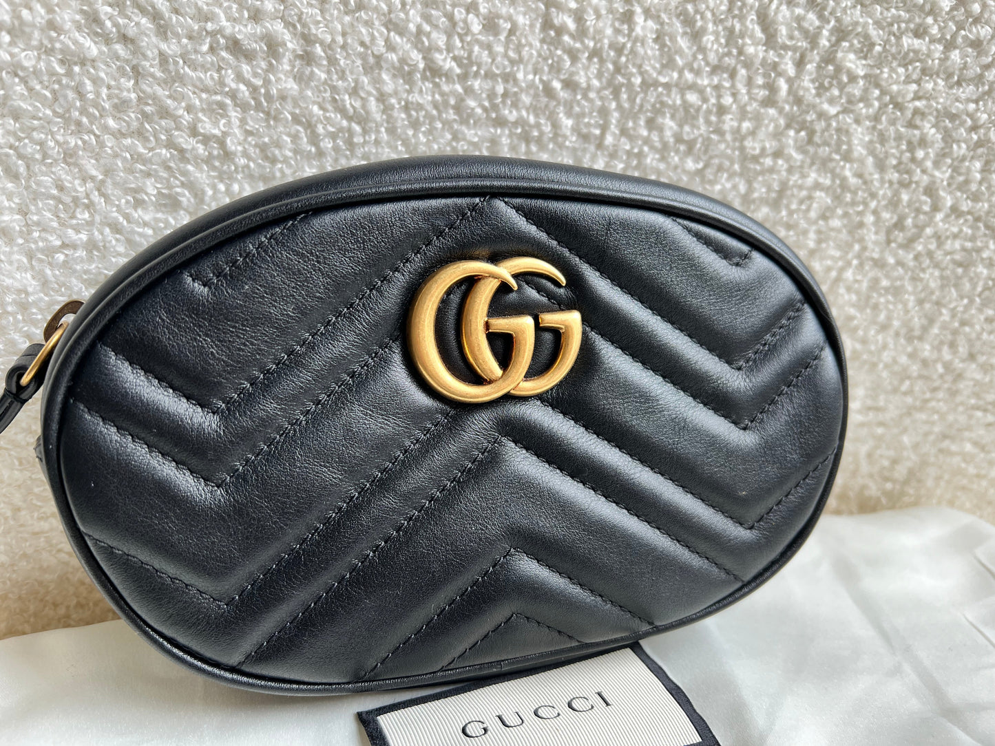 Gucci GG Black Marmont Belt Bag (RRP £865)