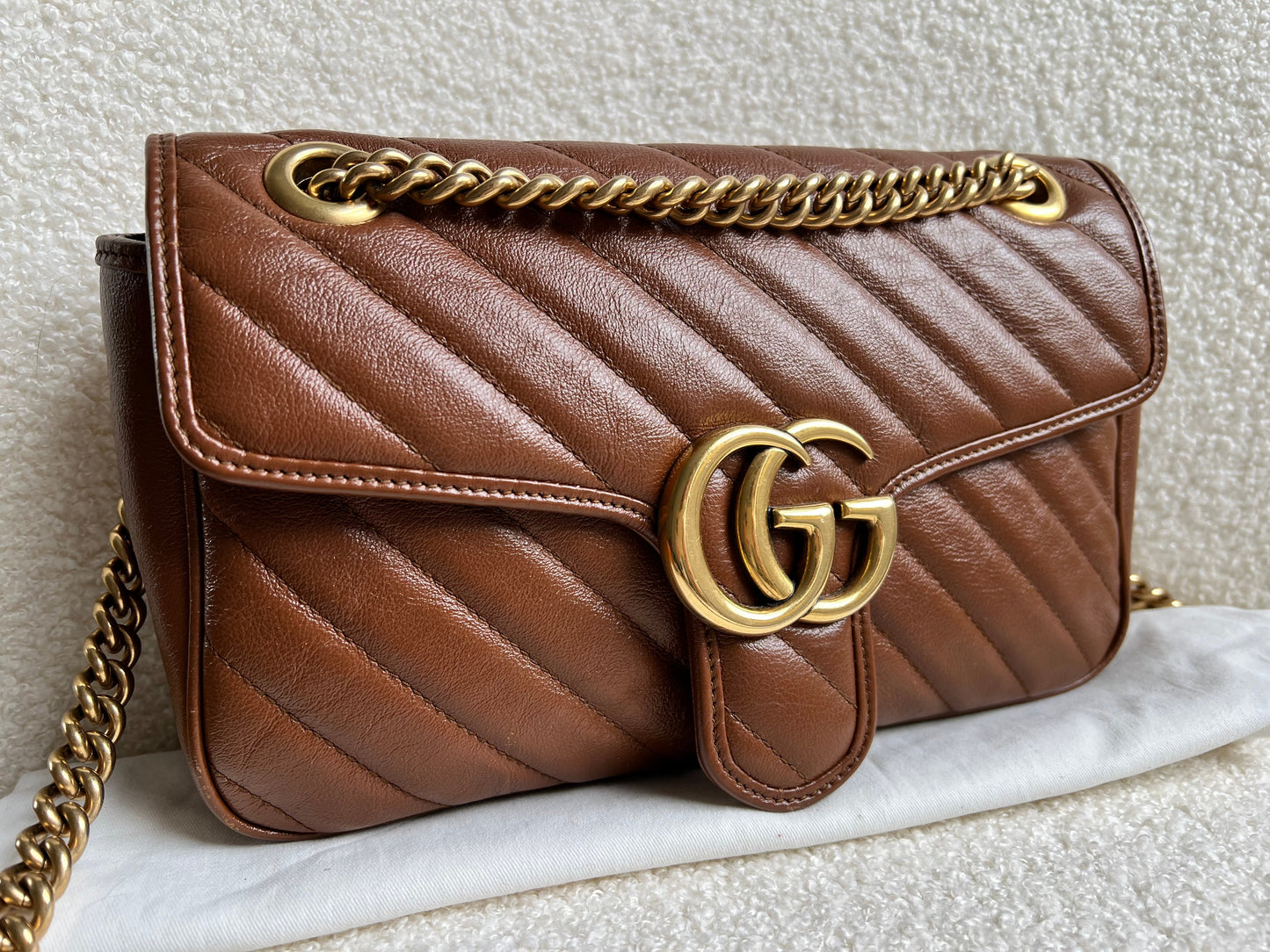 Gucci GG Brown Marmont Small Shoulder Bag (RRP £1800)