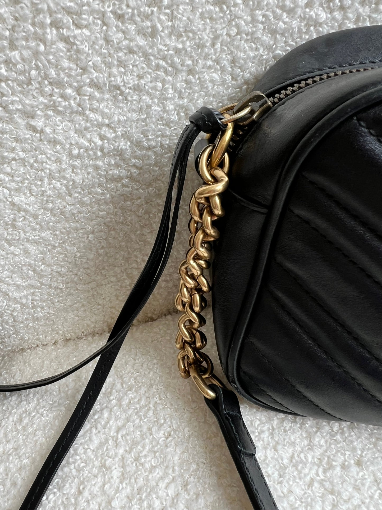 Gucci GG Black Marmont Small Shoulder Bag (RRP £1340)