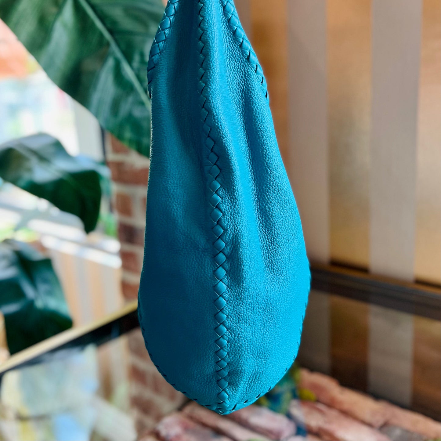 BOTTEGA VENETA Teal Hobo TS3451