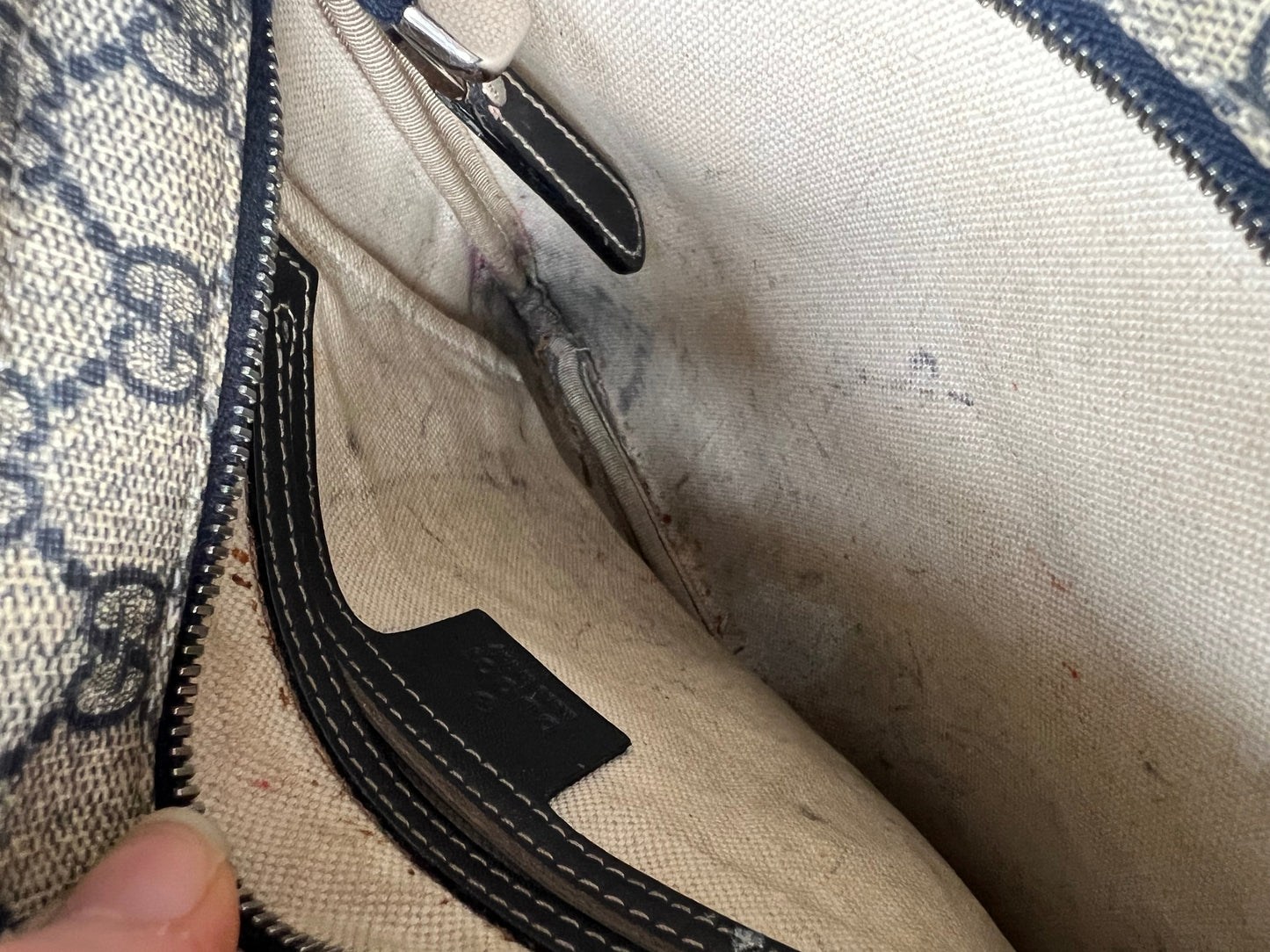 Gucci GG Canvas Slim Messenger Bag