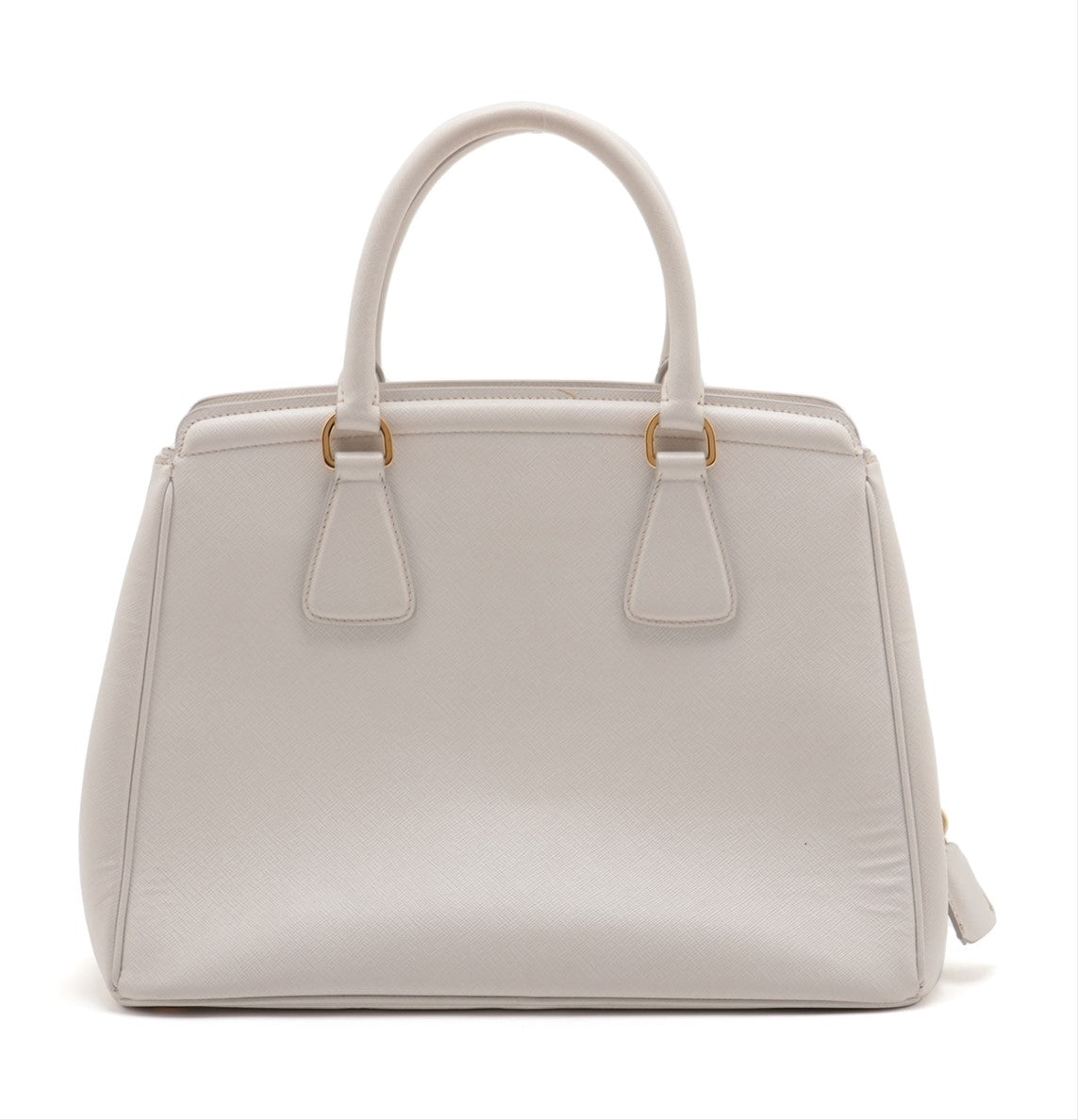 Prada Saffiano Lux Leather Hand bag Ivory