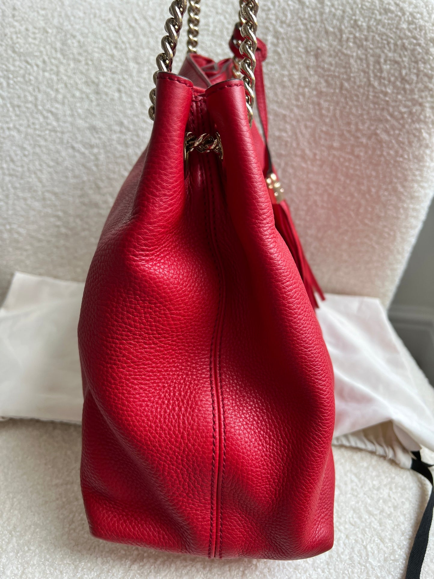 Gucci Red Soho Chain Tote (RRP £1350)