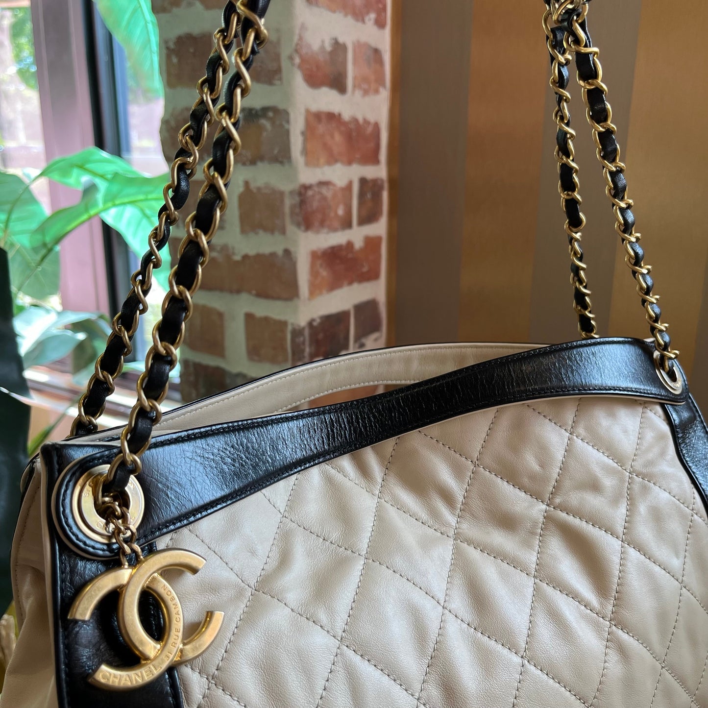 CHANEL In the Mix Charm Quilted Leather Tote ADI1073