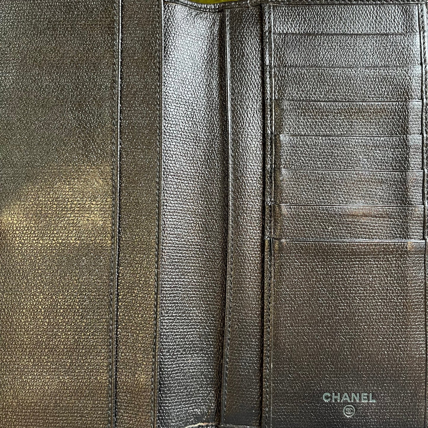 CHANEL Vintage Large Wallet Black  ADI1076