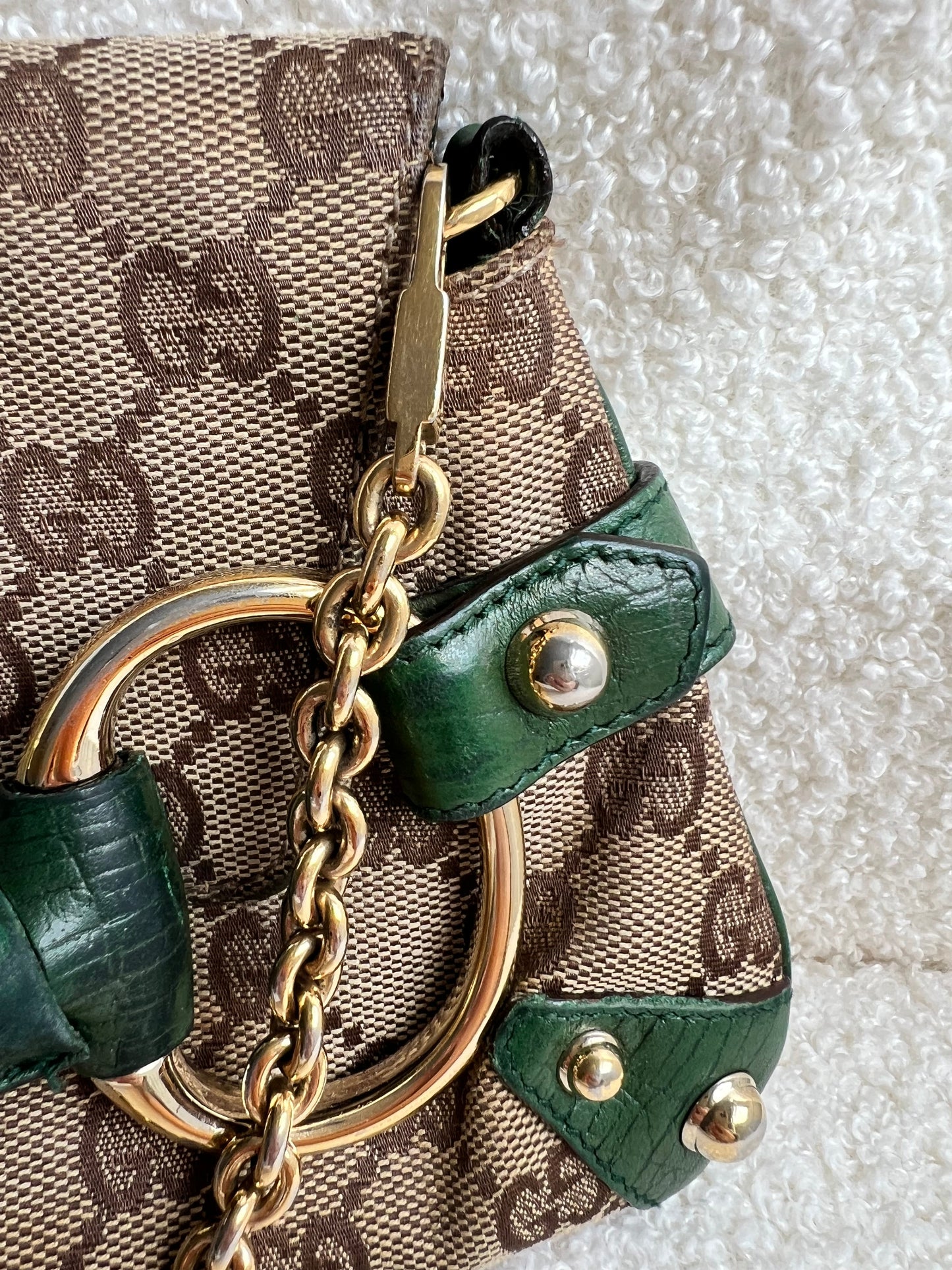 Gucci GG Horsebit Chain Shoulder Bag Vintage