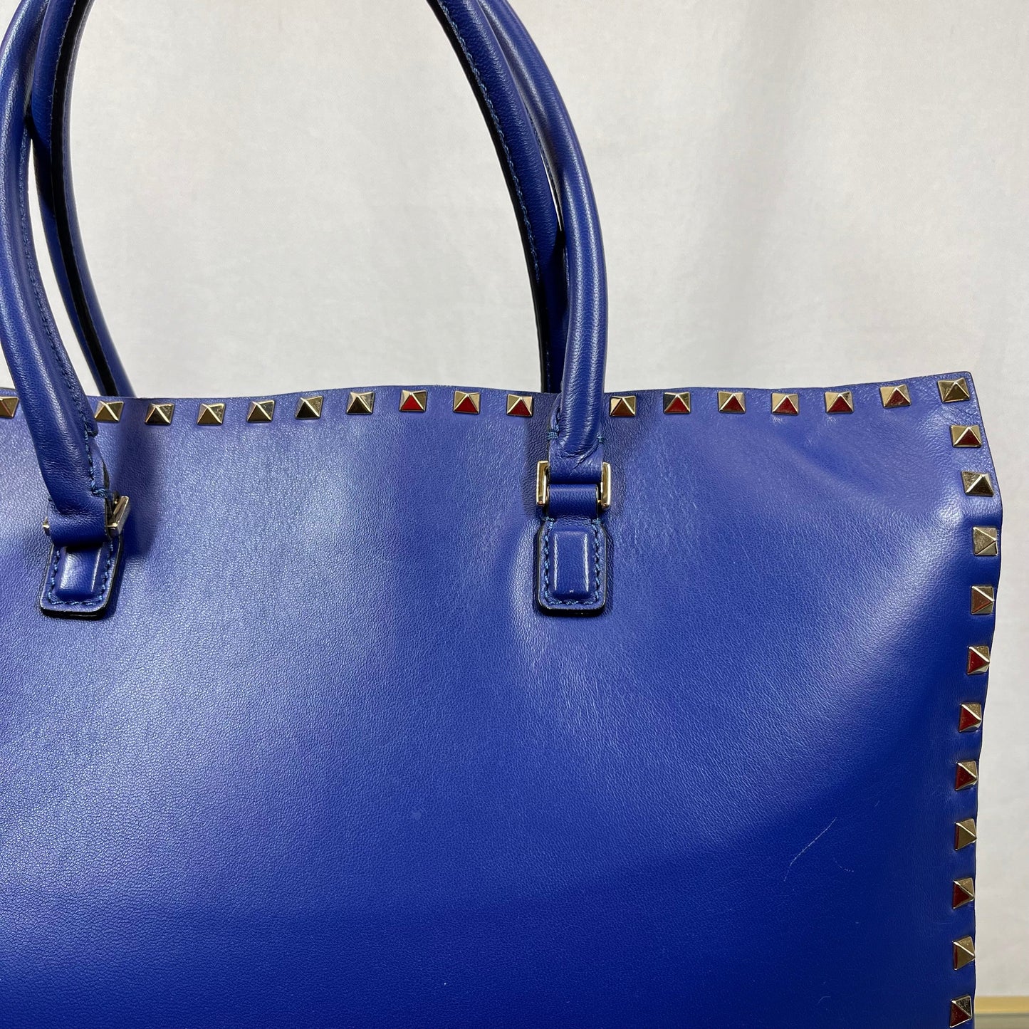 VALENTINO Rockstud Navy Blue Tote