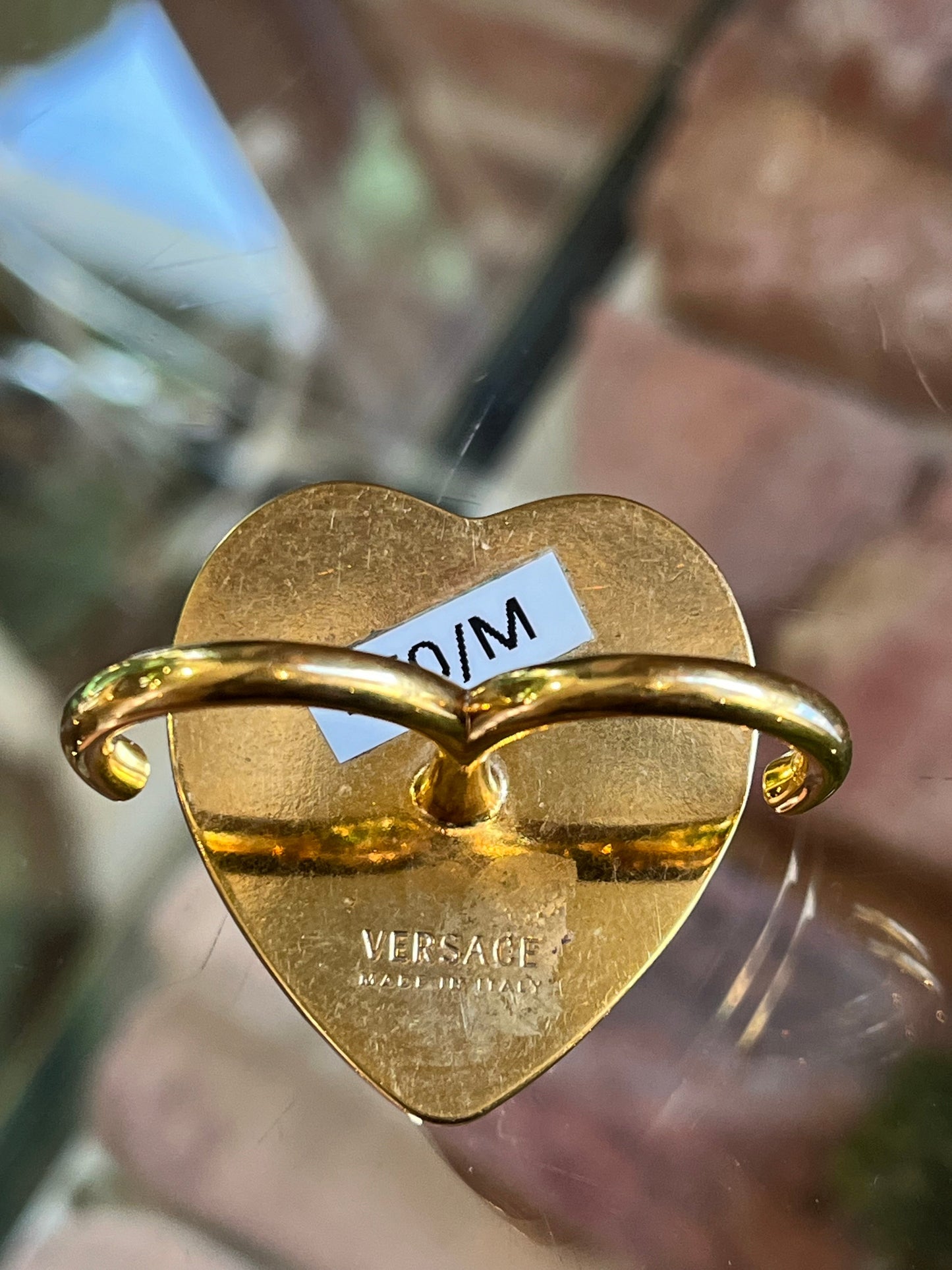 Versace Virtus Heart Double Ring