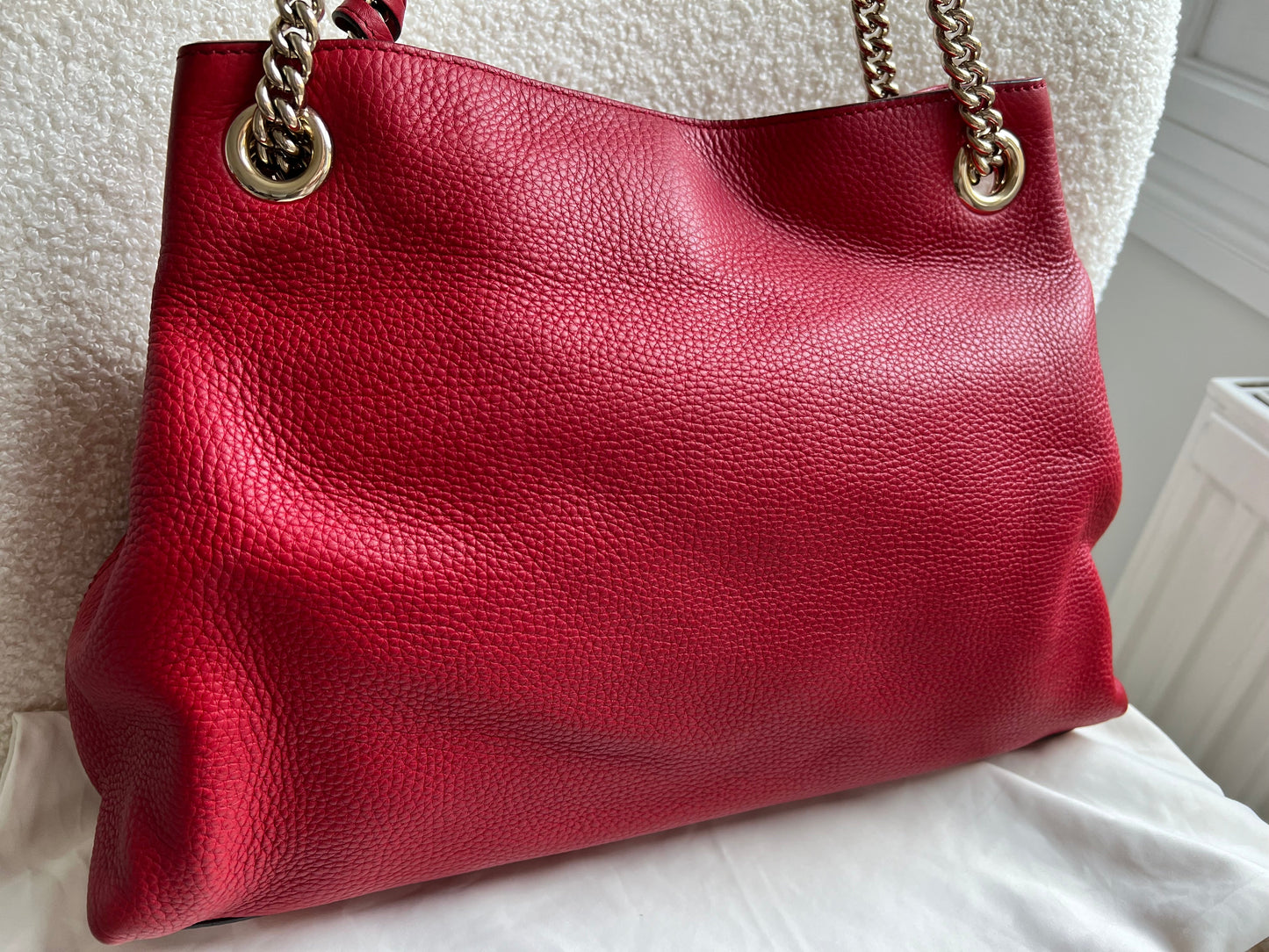 Gucci Red Soho Chain Tote (RRP £1350)