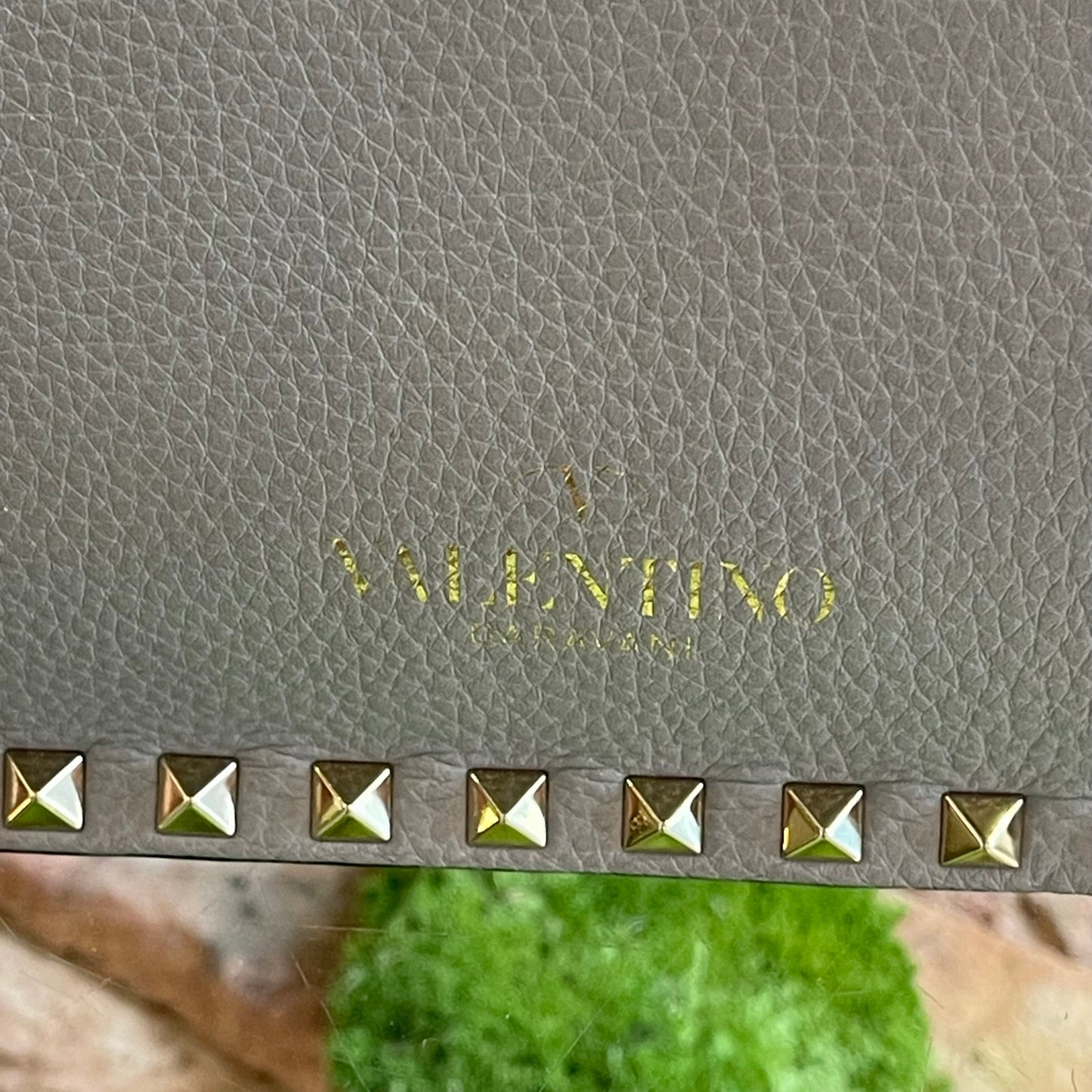 VALENTINO Gray Rockstud Shoulder Bag TS