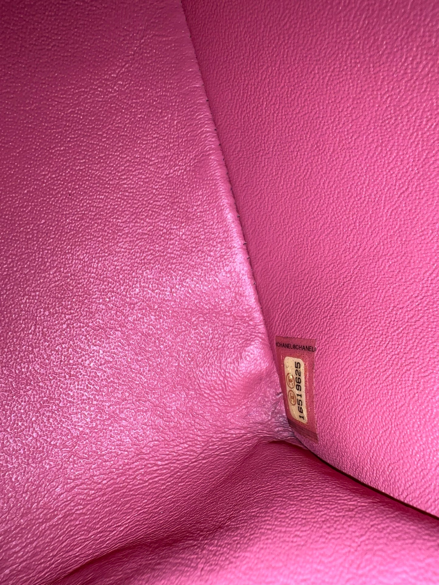 CHANEL Double Flap Jumbo Pink Lambskin Shoulder Bag