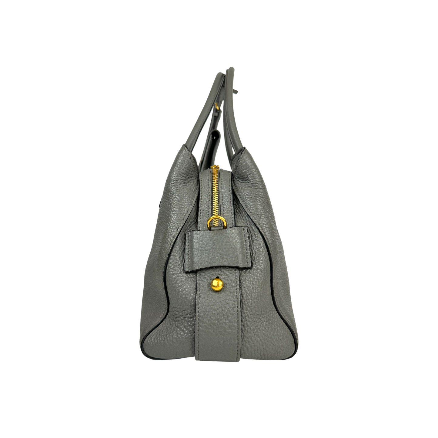 Prada Handbag Grey Vitello Daino