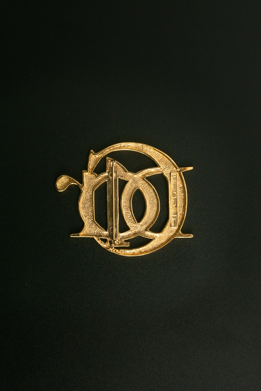 Broche en métal doré Christian Dior