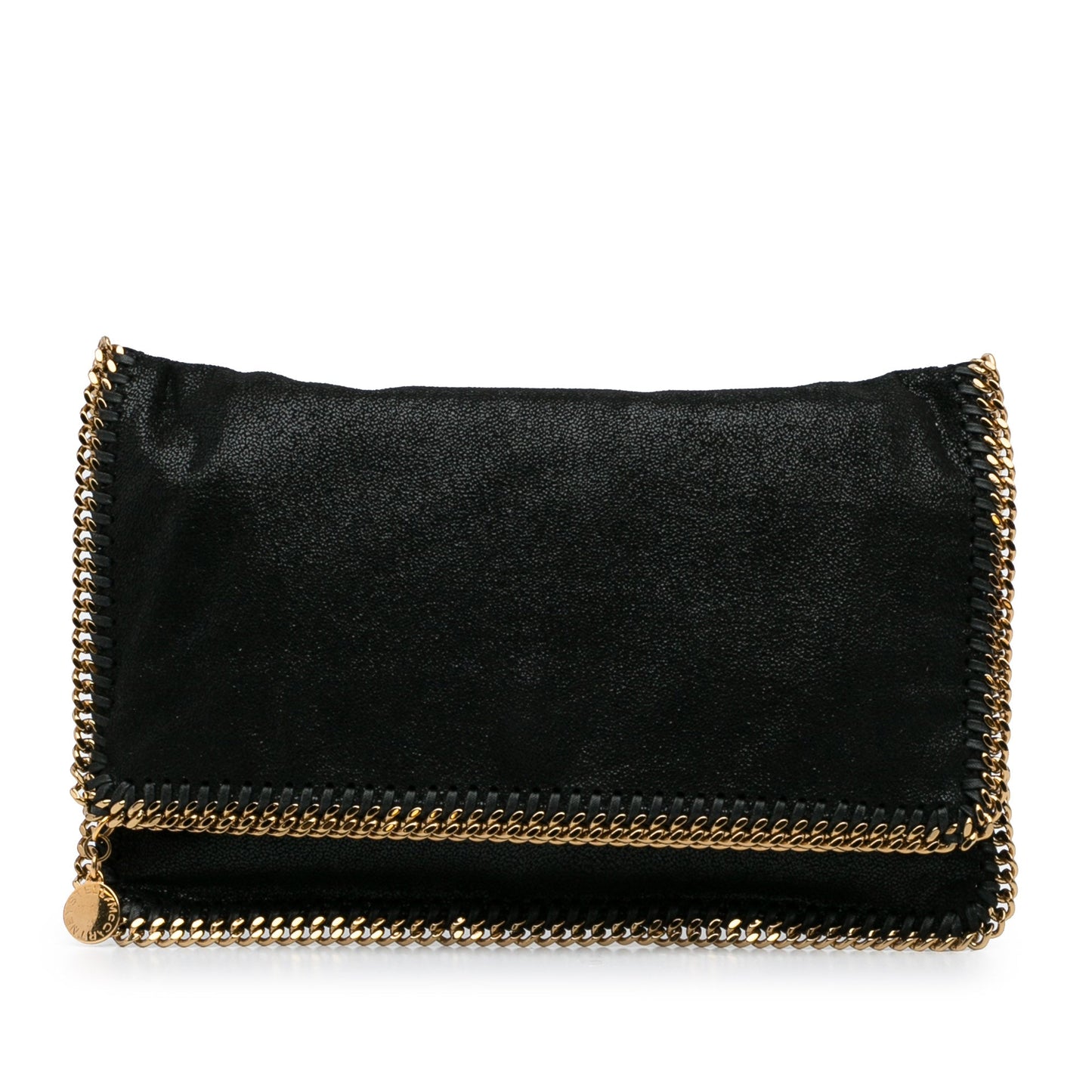 Stella McCartney Falabella Shaggy Deer Black Clutch Bag