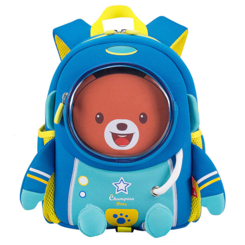 3D Blue Space Robot Bag For Kids Children