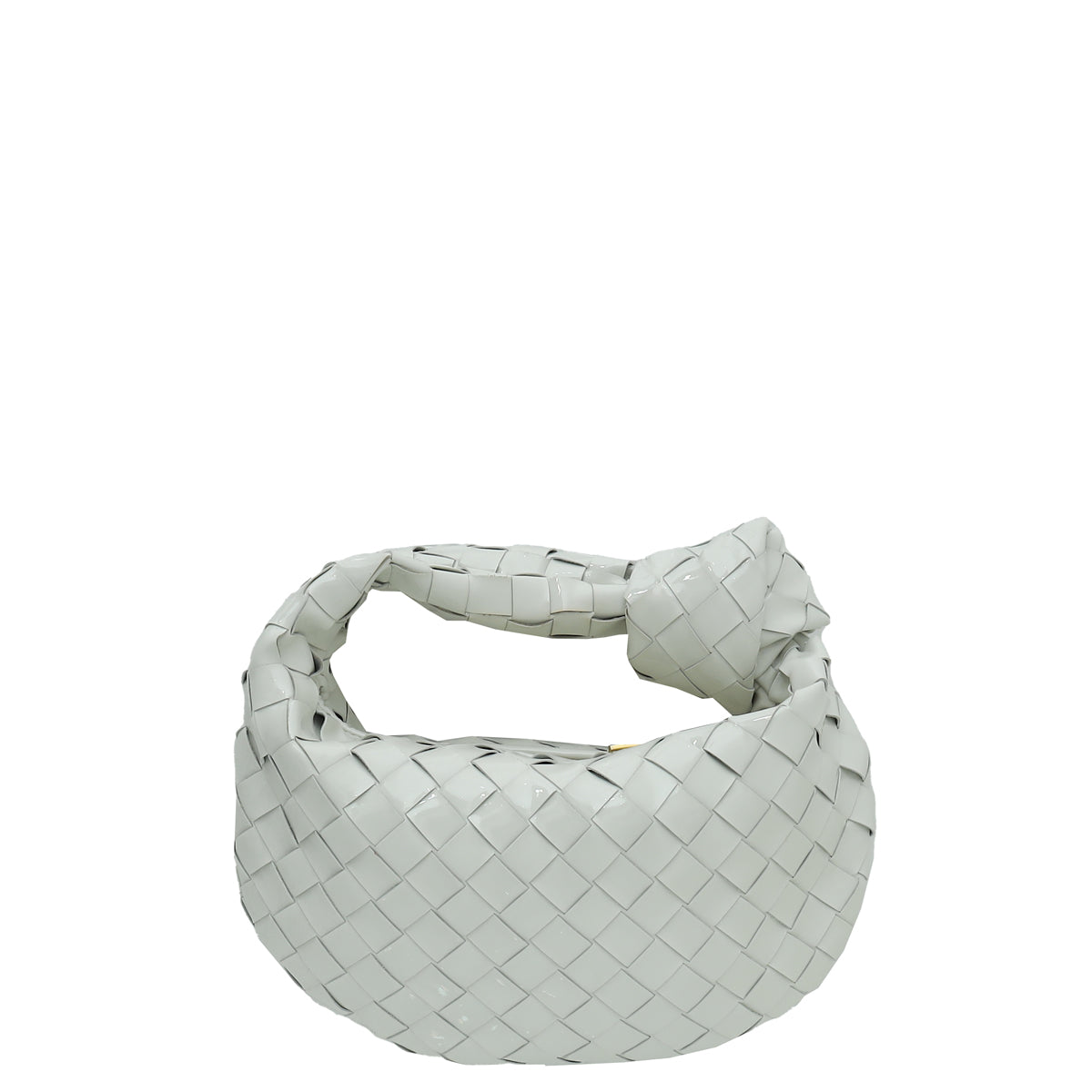 Bottega Veneta White Intrecciato Mini Jodie Bag