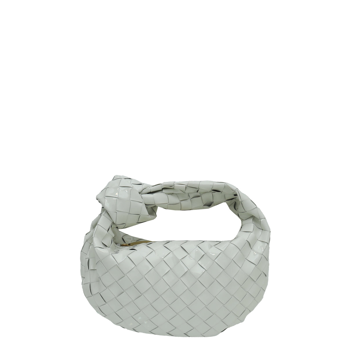 Bottega Veneta White Intrecciato Mini Jodie Bag