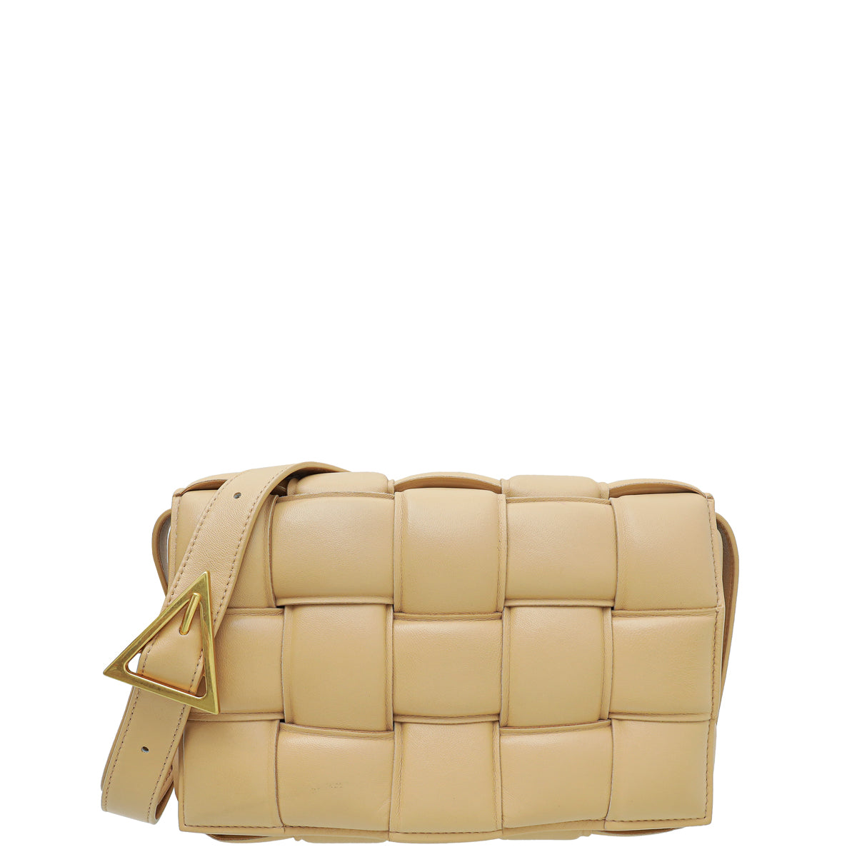 Bottega Veneta Beige Porridge Padded Cassette Crossbody Bag