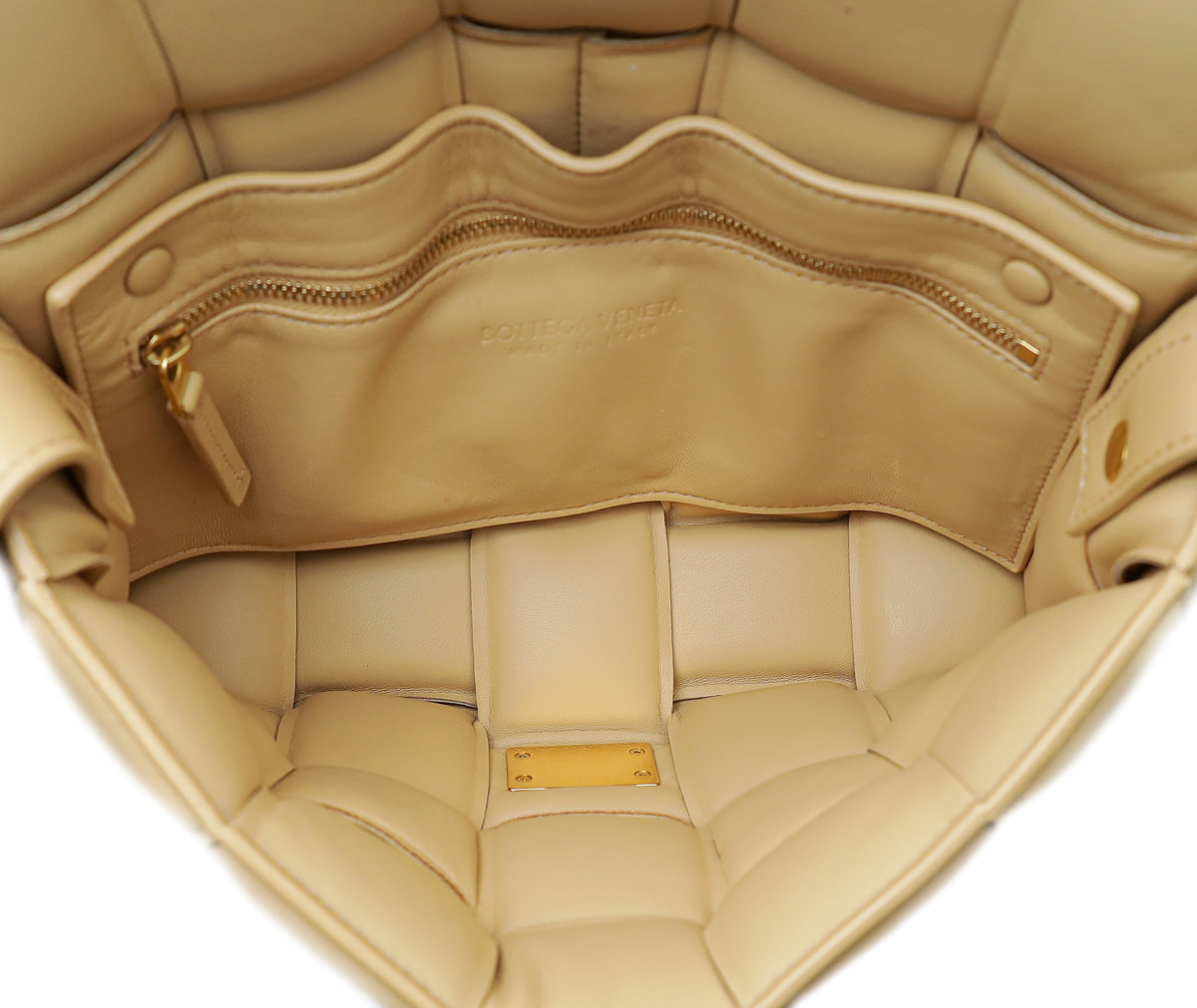 Bottega Veneta Beige Porridge Padded Cassette Crossbody Bag