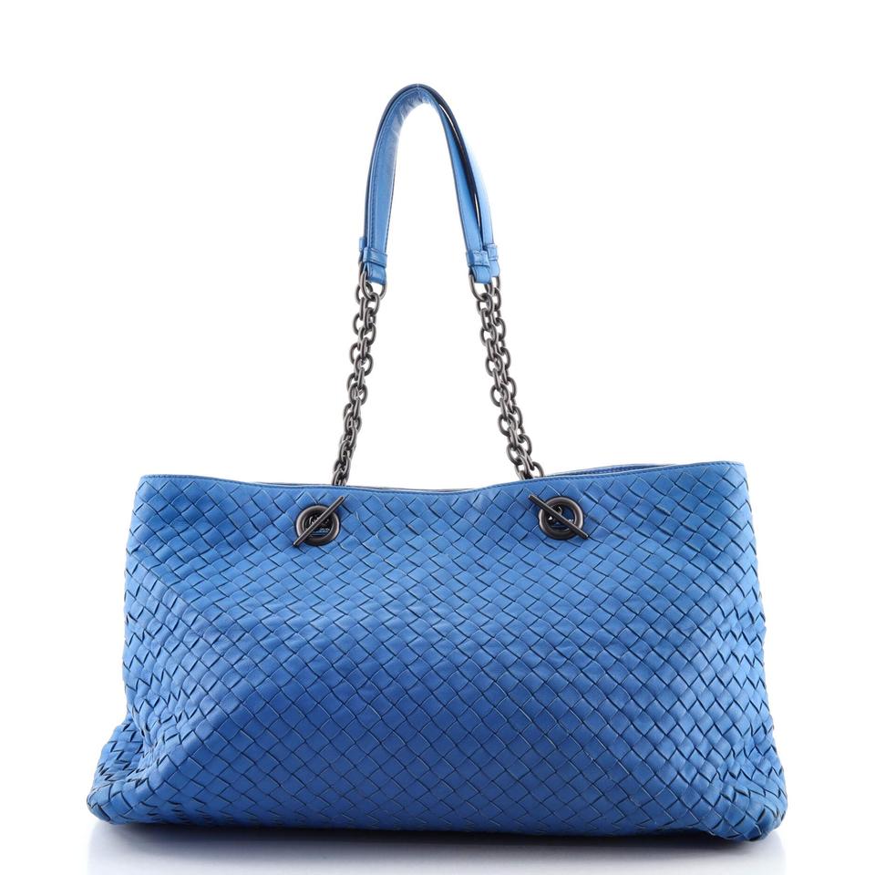 BOTTEGA VENETA DOUBLE CHAIN INTRECCIATO NAPPA TOTE