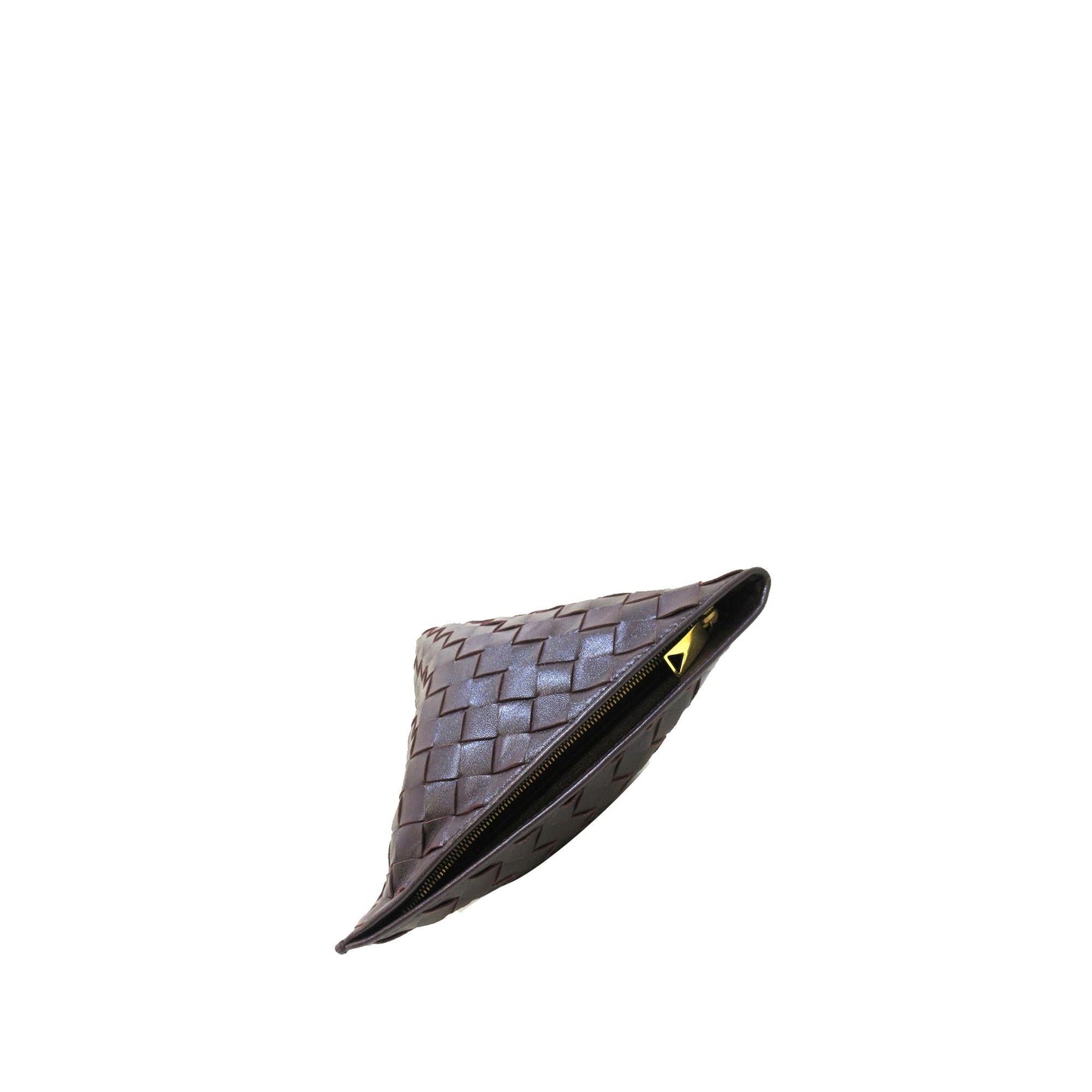 Bottega Veneta Intrecciato BV Twist Leather Clutch Bag (SHG-zHmBhn)