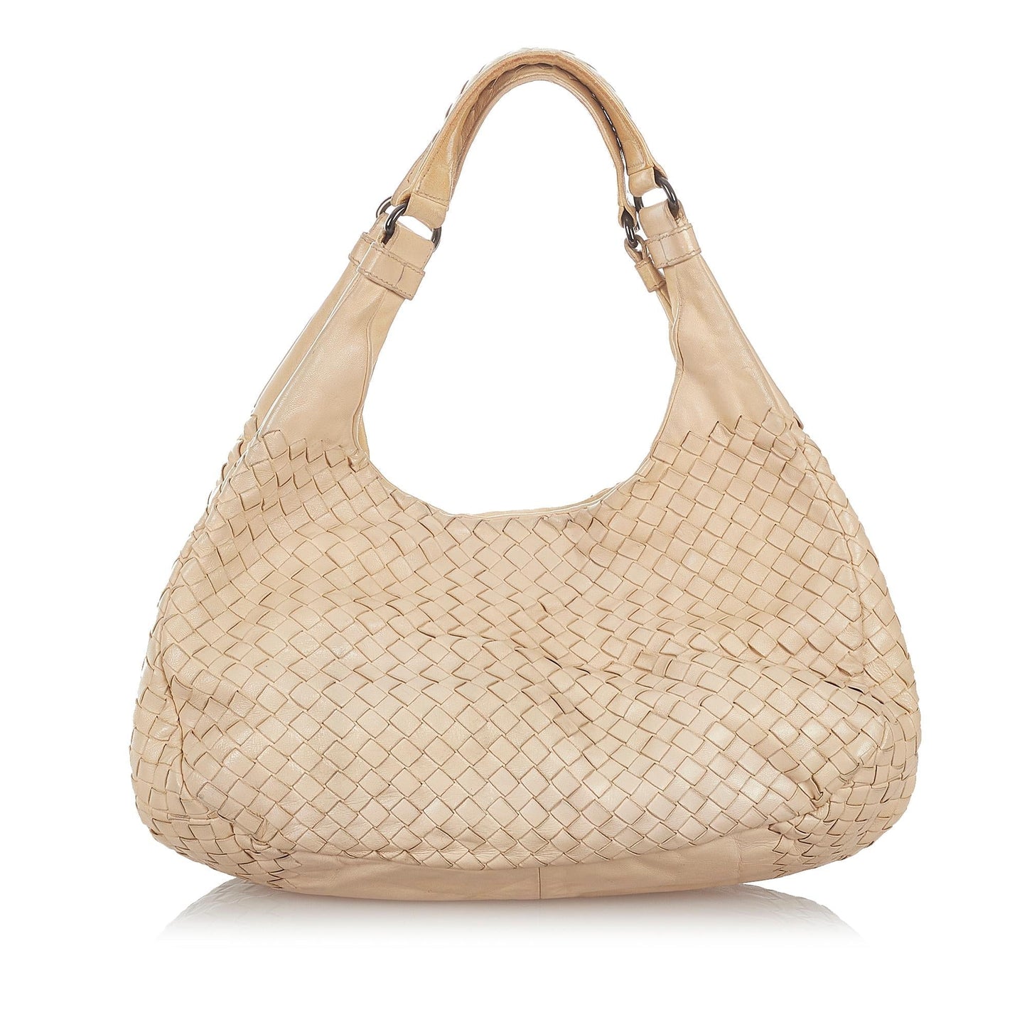 Bottega Veneta Intrecciato Campana Leather Hobo Bag (SHG-26810)