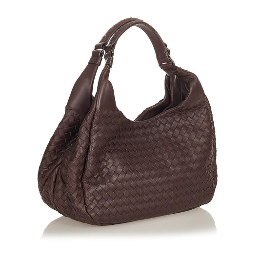 Bottega Veneta Intrecciato Campana Shoulder Bag (SHG-27142)