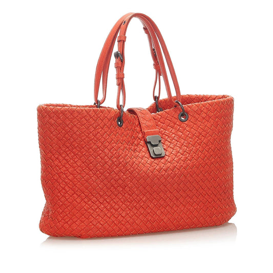 Bottega Veneta Intrecciato Capri Leather Tote Bag (SHG-23128)