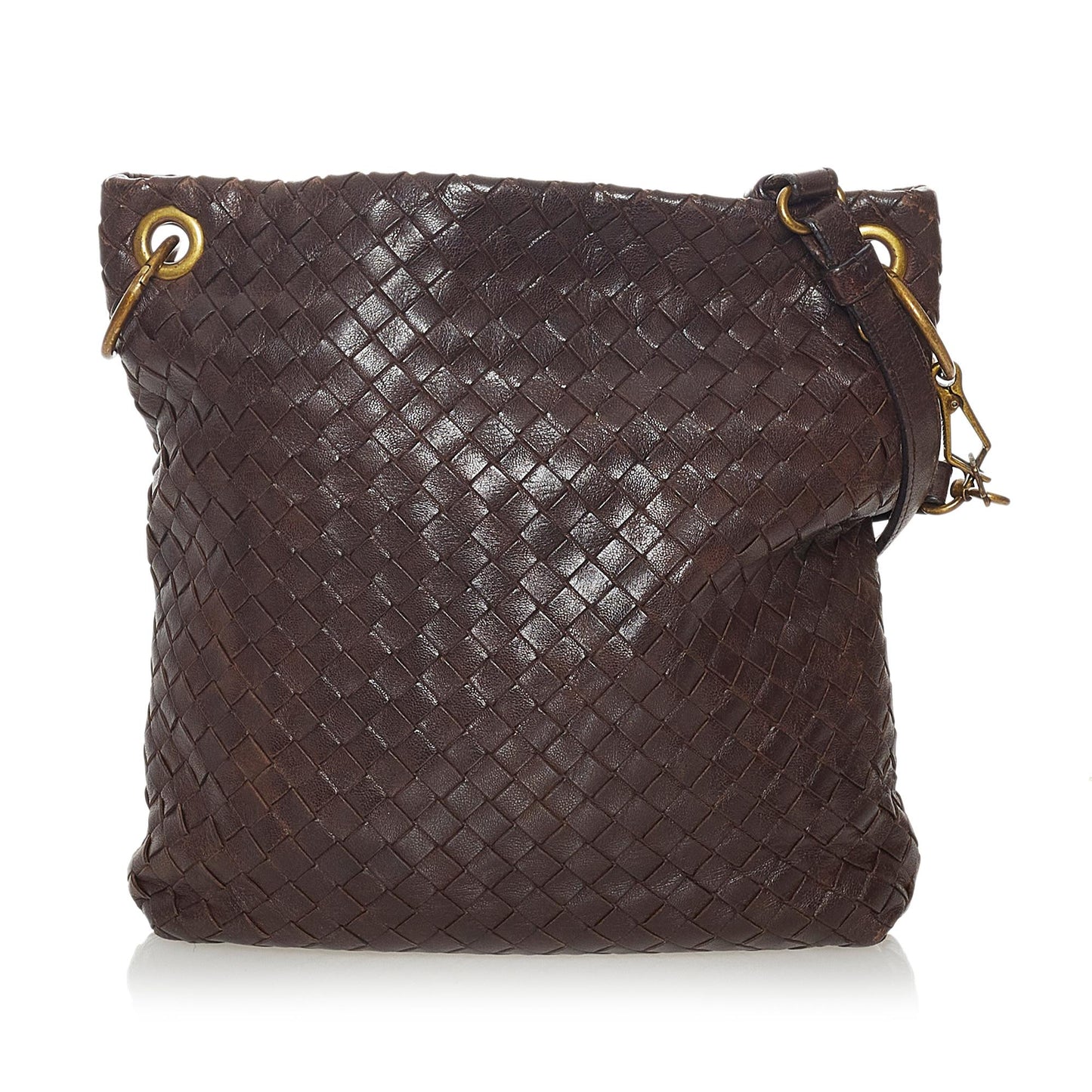 Bottega Veneta Intrecciato Leather Crossbody Bag (SHG-28131)