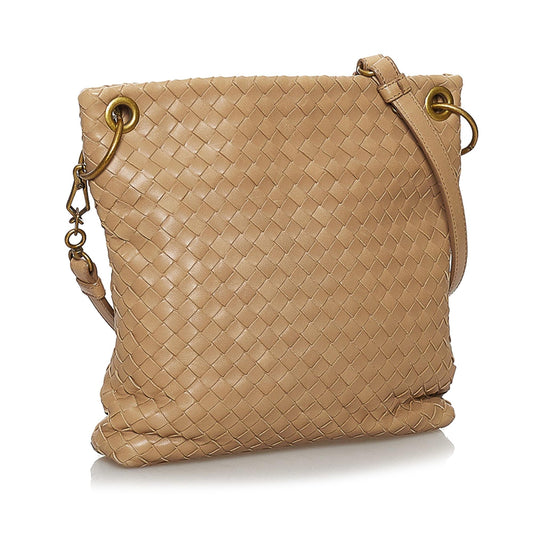 Bottega Veneta Intrecciato Leather Crossbody Bag (SHG-29936)