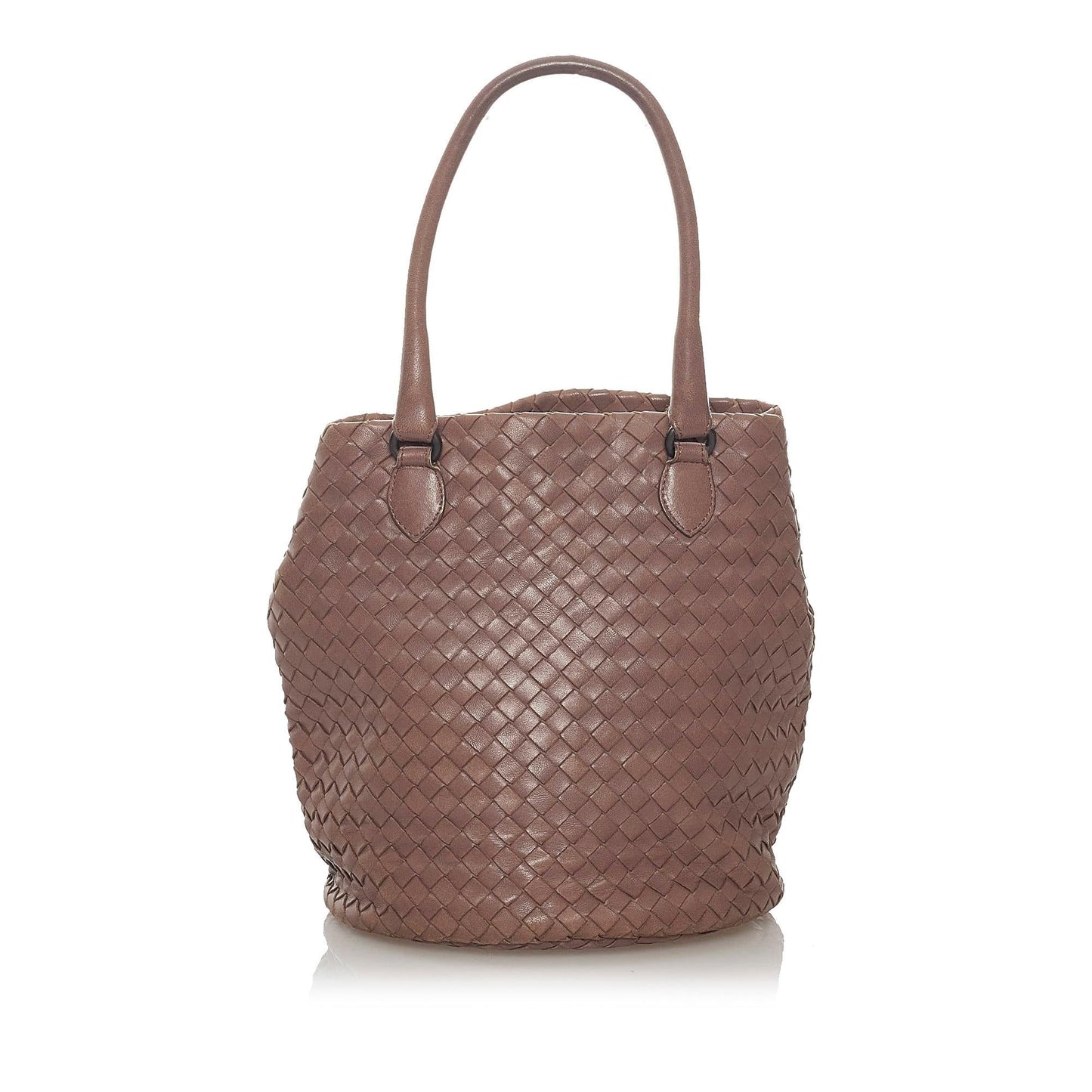 Bottega Veneta Intrecciato Leather Handbag (SHG-28224)