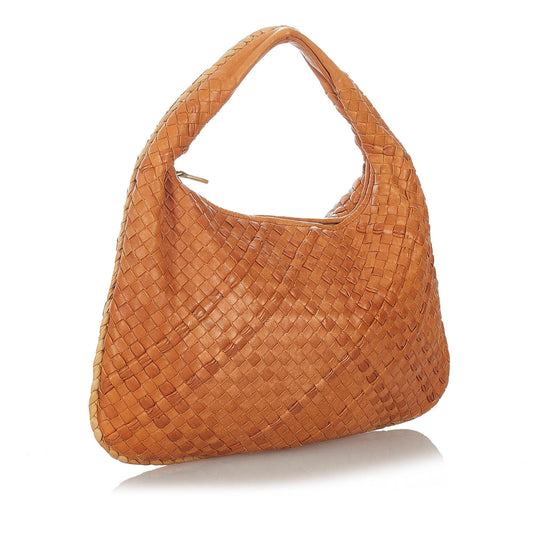 Bottega Veneta Intrecciato Leather Hobo Bag (SHG-26906)