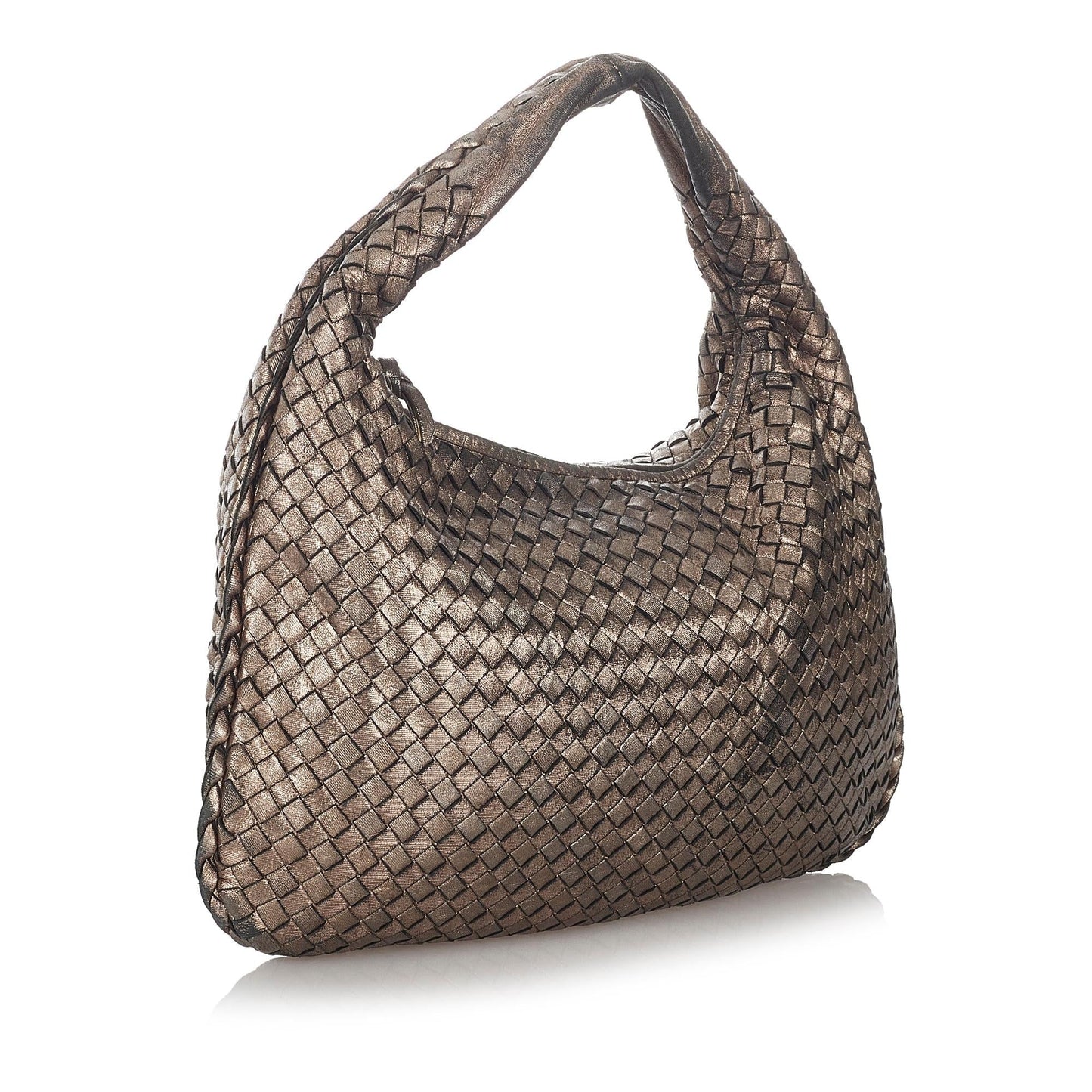 Bottega Veneta Intrecciato Leather Hobo Bag (SHG-34054)