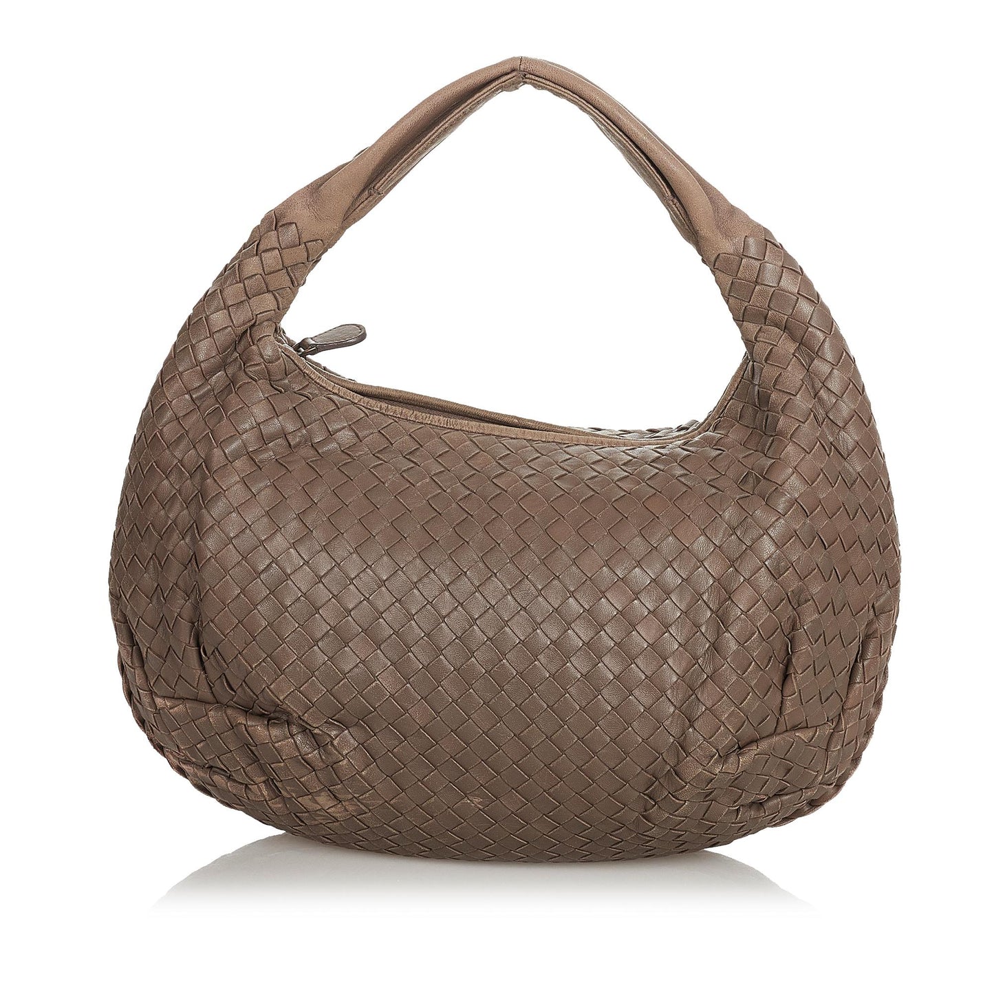 Bottega Veneta Intrecciato Leather Hobo Bag (SHG-34063)